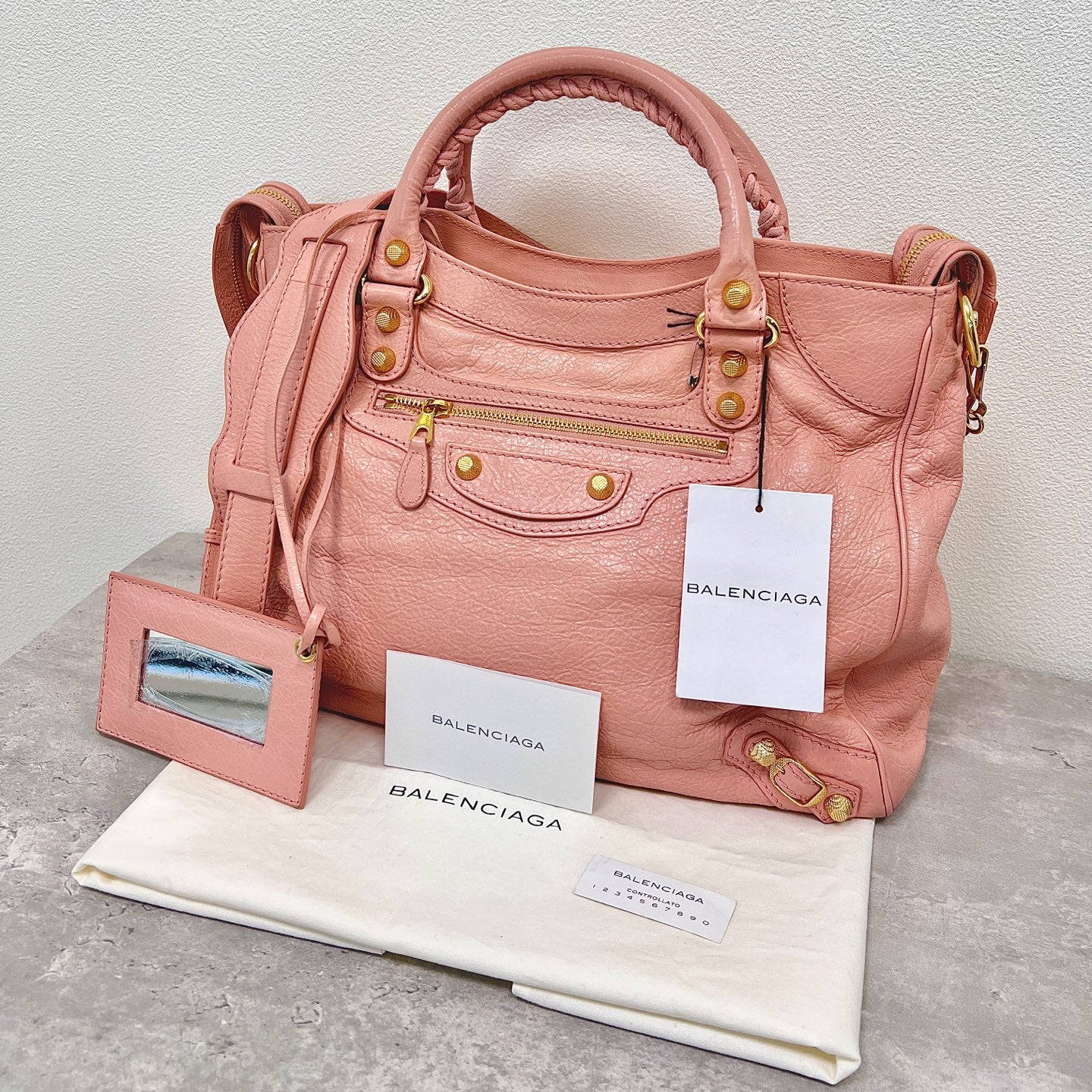 BALENCIAGA Classic City Large Bag – Pink [Used]