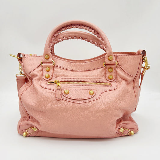 BALENCIAGA Classic City Large Bag – Pink [Used]