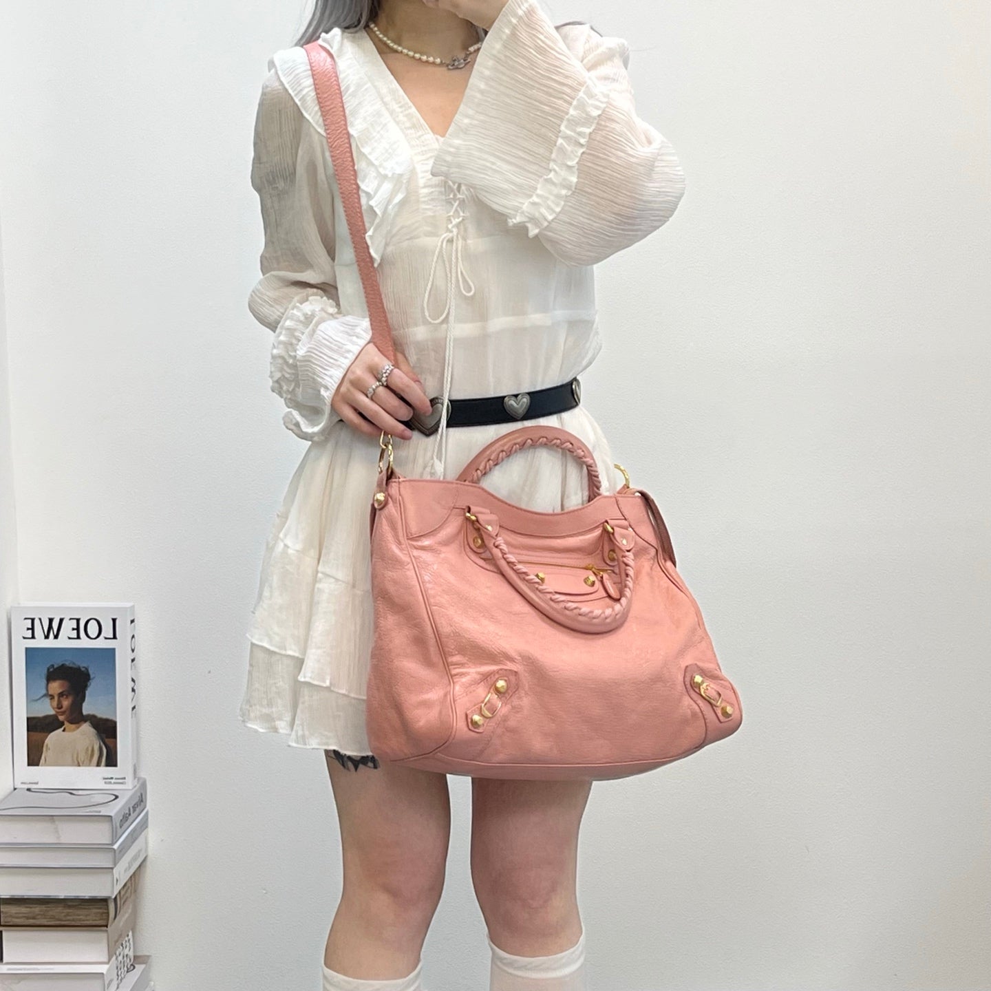 BALENCIAGA Classic City Large Bag – Pink [Used]