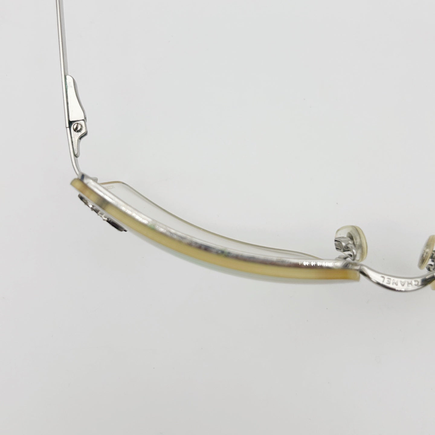 CHANEL Y2K Rimless Clear Fashion Glasses – Silver / Clear [Used]