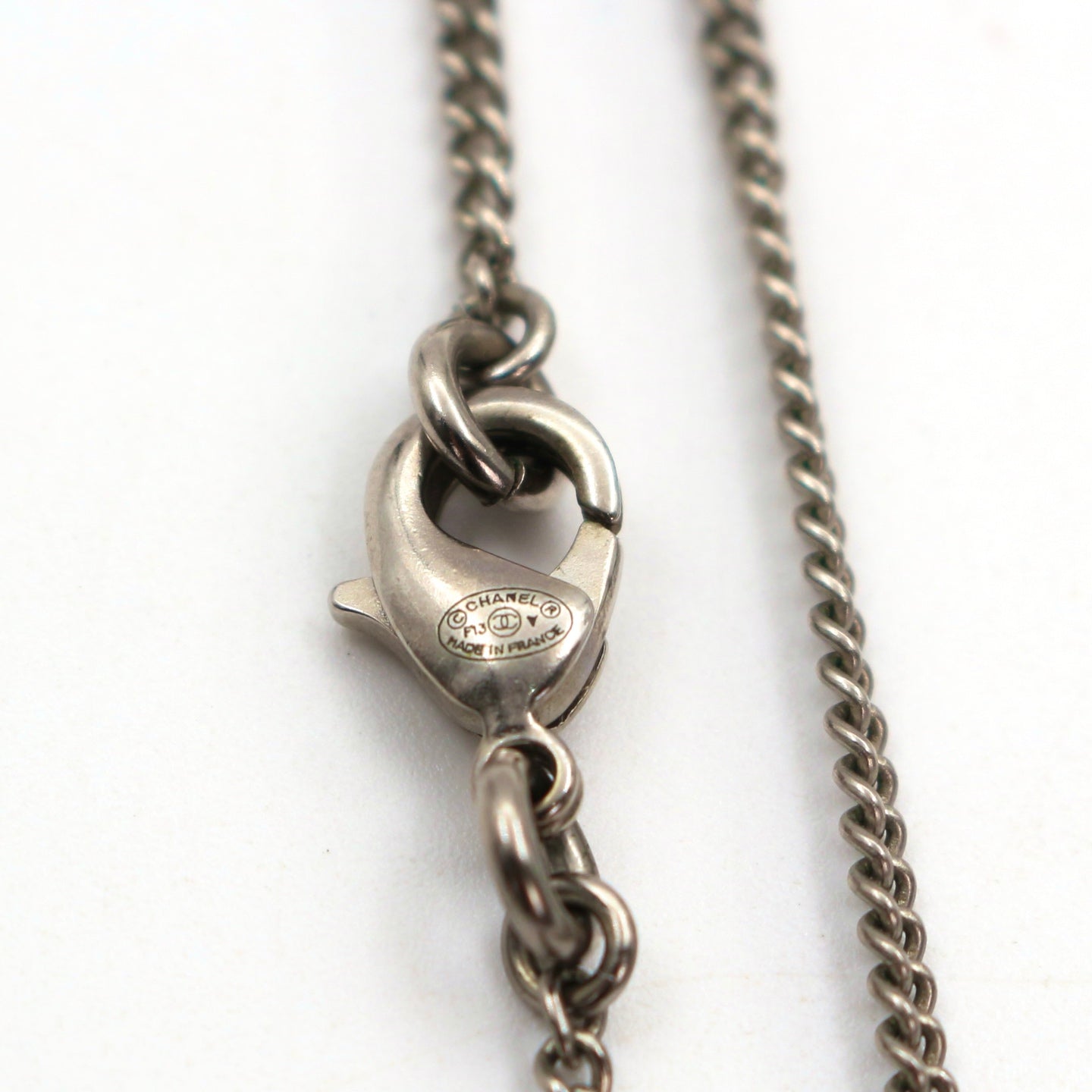 CHANEL Rhinestone CC Necklace [Used]