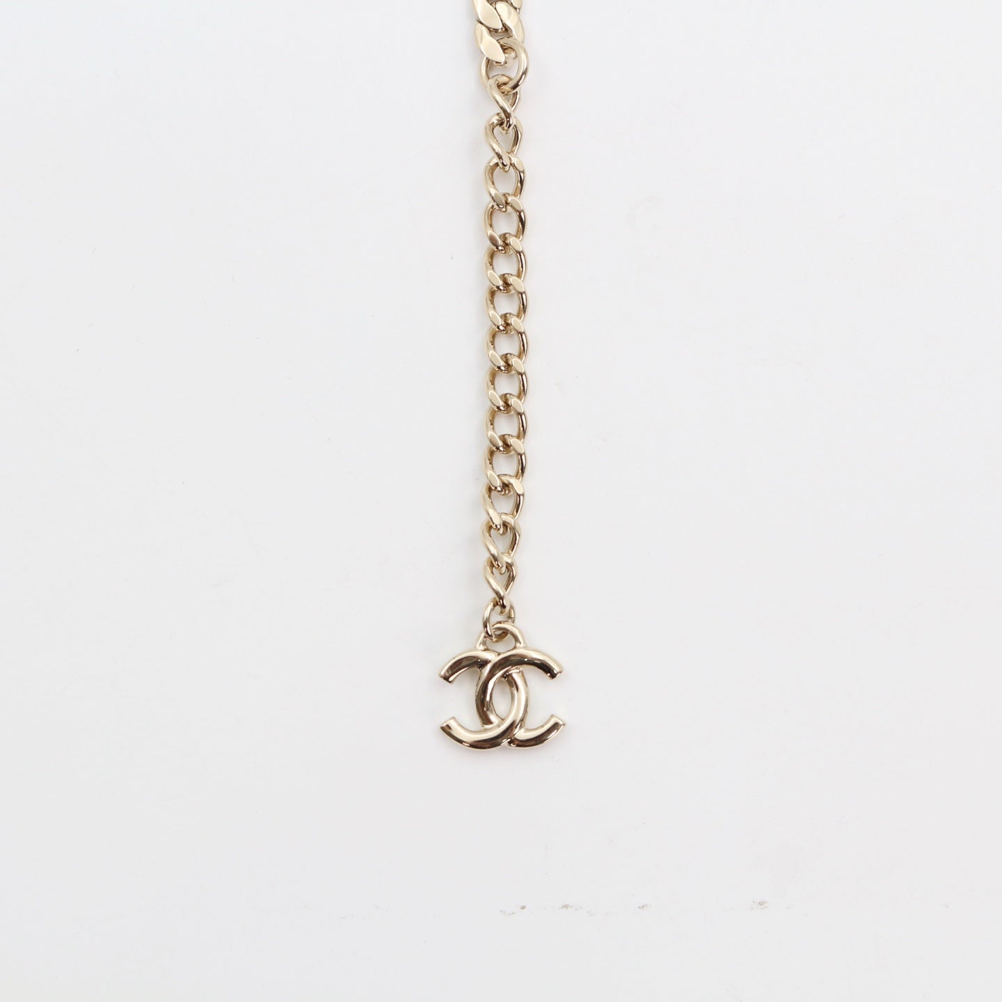 CHANEL CC Chain Necklace – Light Gold (B25S) [Brand New]