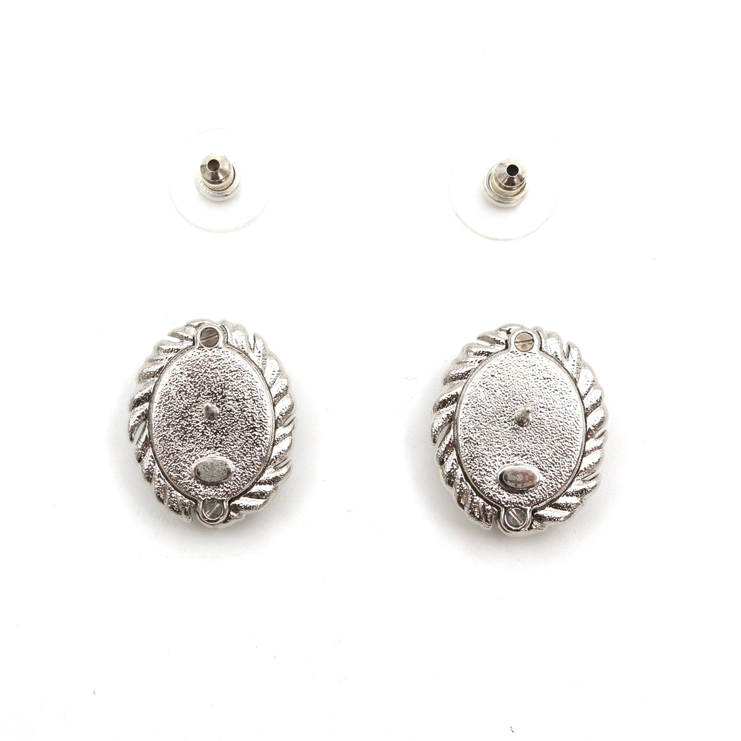 CHANEL Crystal CC Wing Earrings – Black × Silver (B25S) [Brand New]