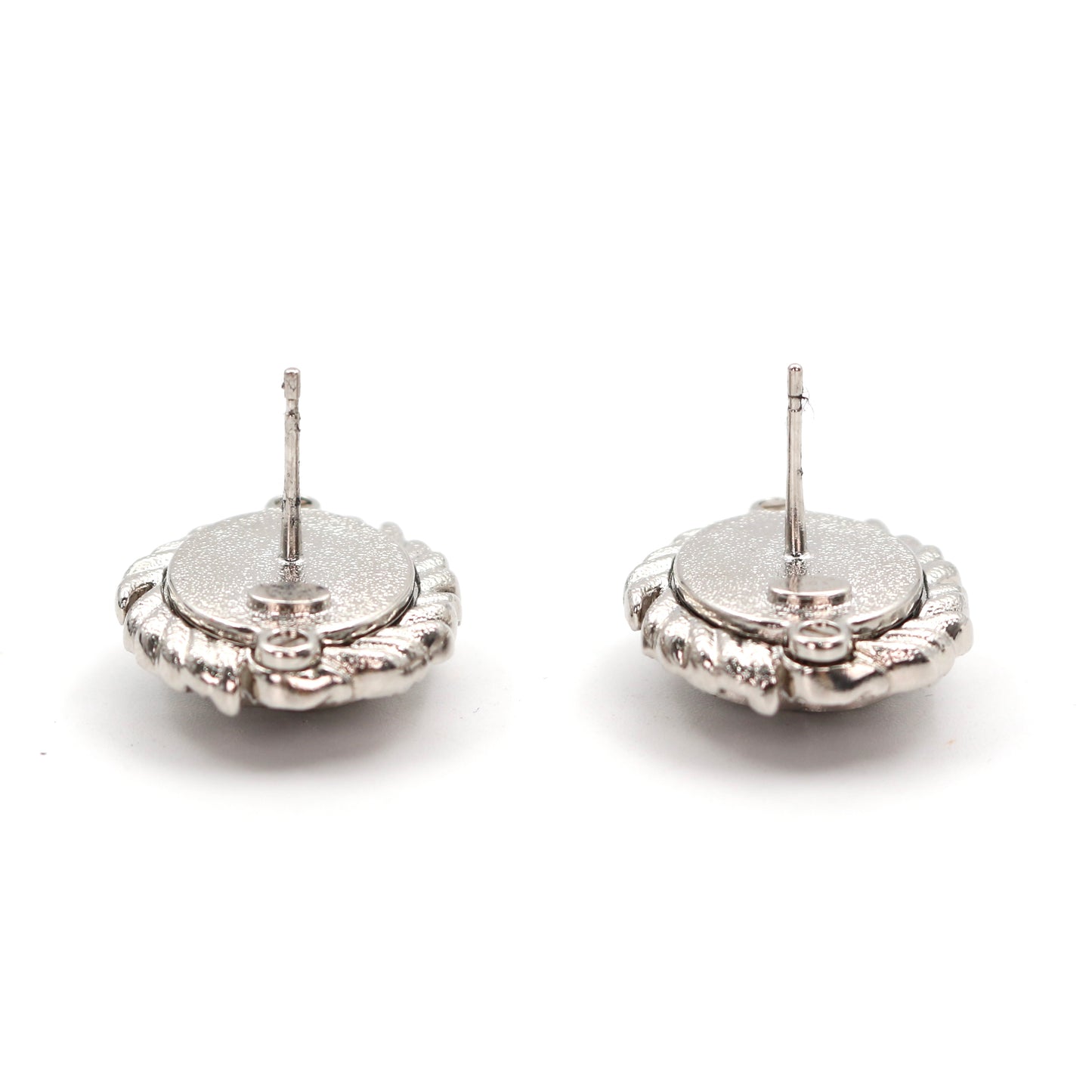 CHANEL Crystal CC Wing Earrings – Black × Silver (B25S) [Brand New]
