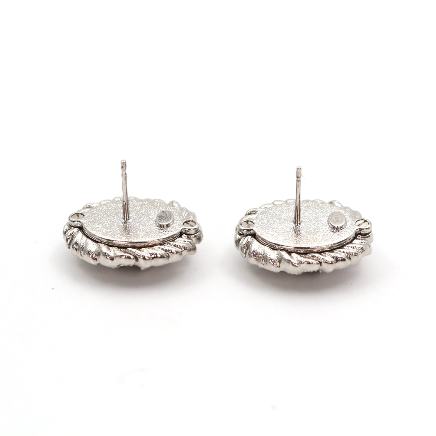 CHANEL Crystal CC Wing Earrings – Black × Silver (B25S) [Brand New]
