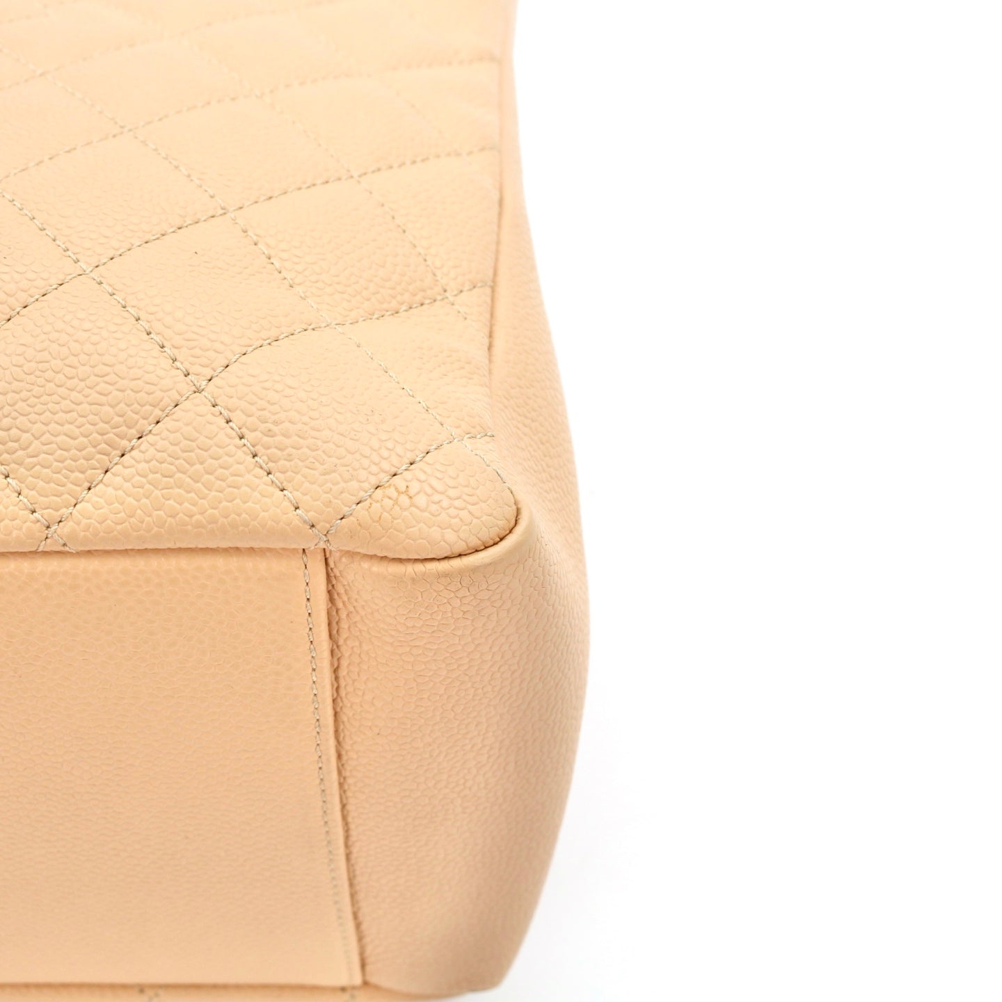 CHANEL Beige Caviar Grand Shopping Tote (GST) [Used]
