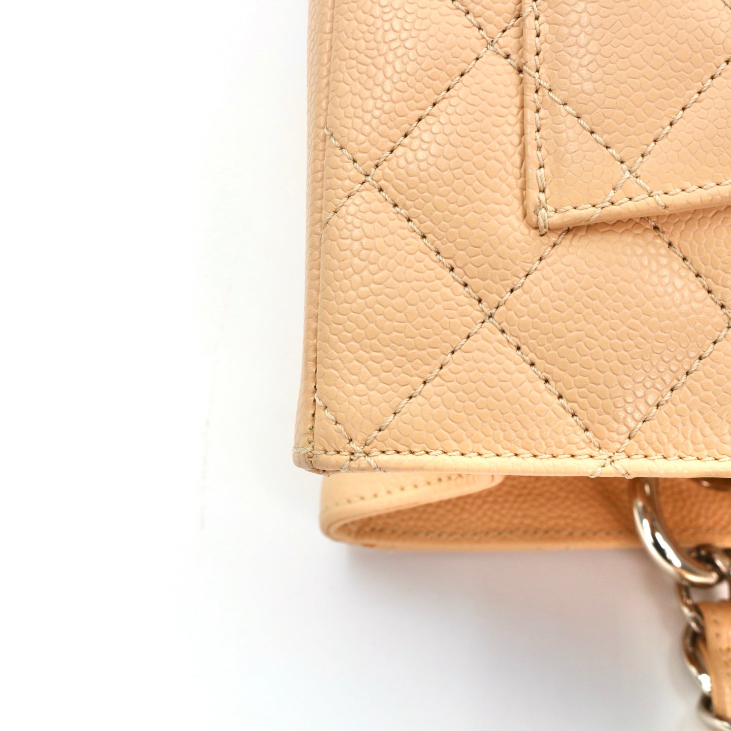 CHANEL Beige Caviar Grand Shopping Tote (GST) [Used]