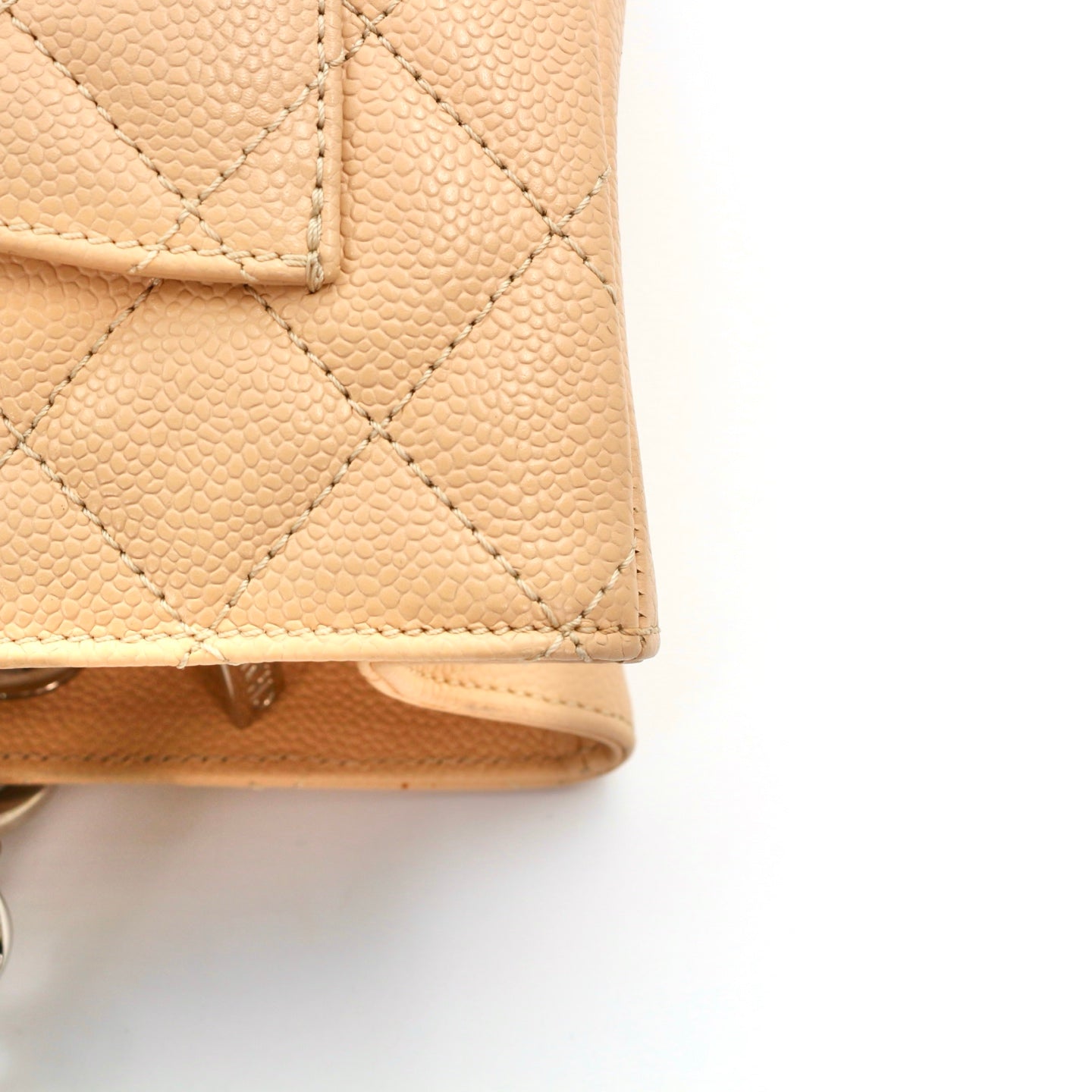CHANEL Beige Caviar Grand Shopping Tote (GST) [Used]