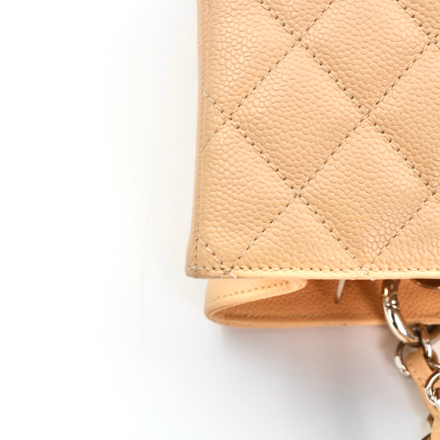 CHANEL Beige Caviar Grand Shopping Tote (GST) [Used]