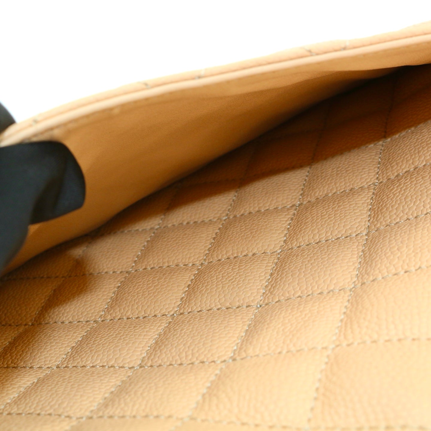 CHANEL Beige Caviar Grand Shopping Tote (GST) [Used]