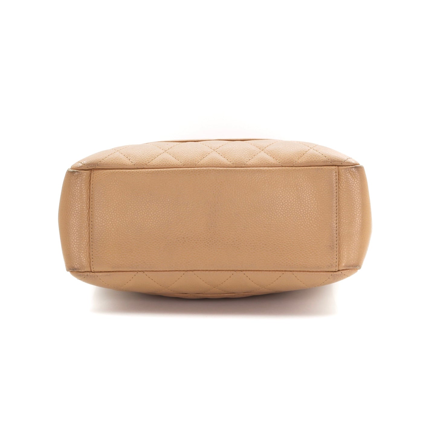 CHANEL Beige Caviar Petite Shopping Tote (PST) [Used]