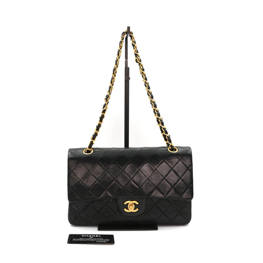 CHANEL Black Lambskin Classic Flap 25 [Used]