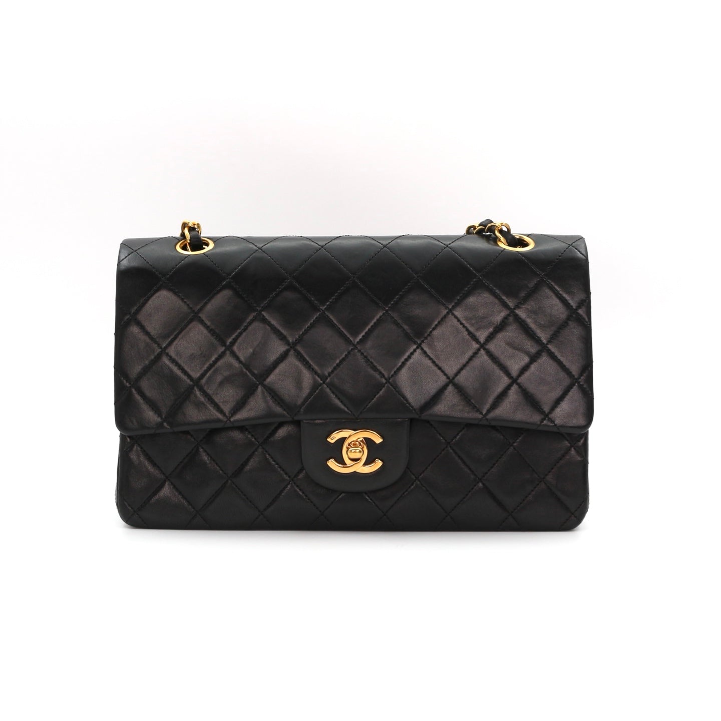 CHANEL Black Lambskin Classic Flap 25 [Used]