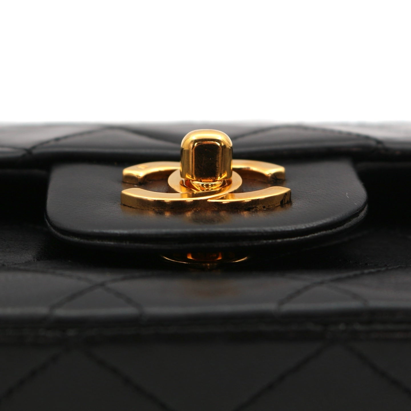 CHANEL Black Lambskin Classic Flap 25 [Used]