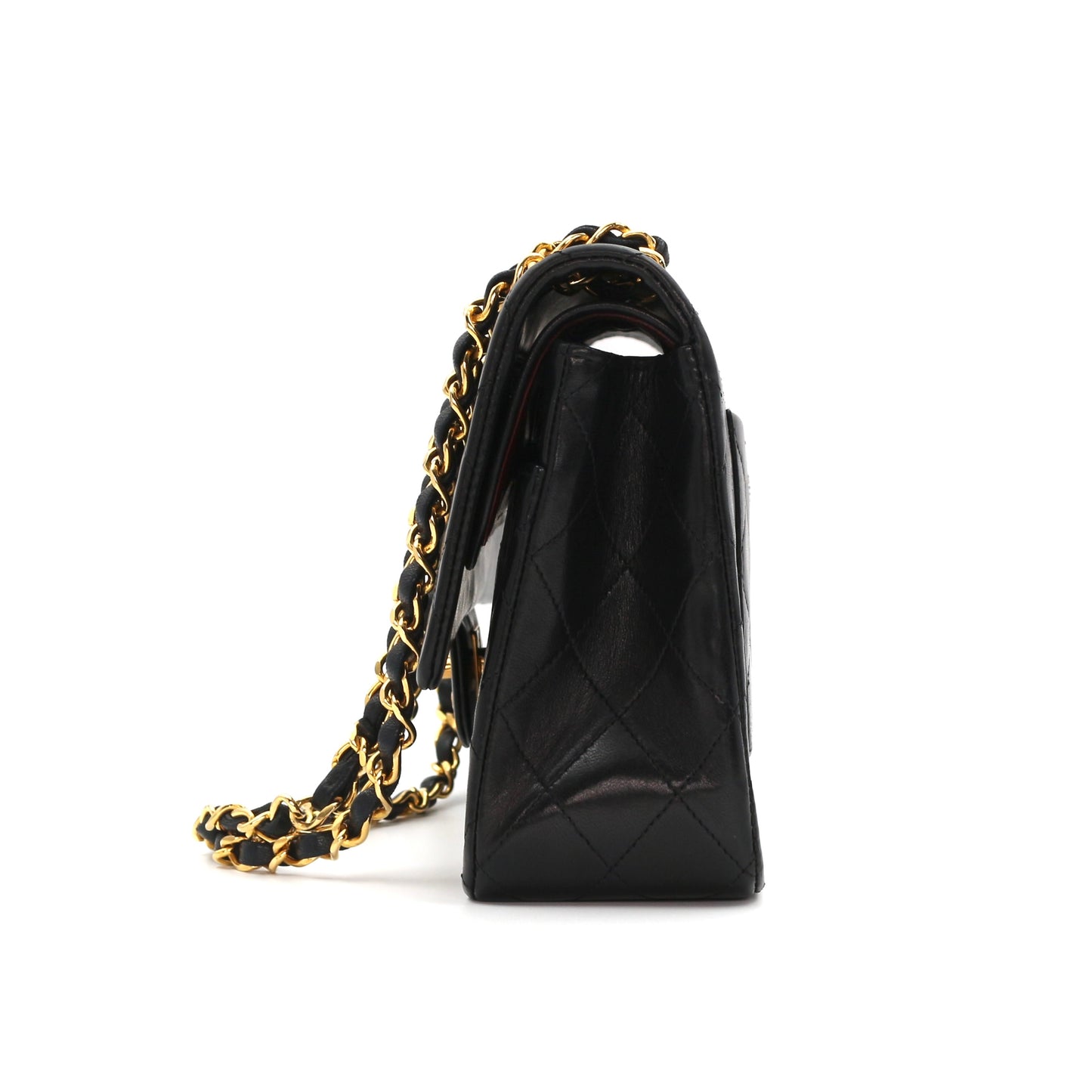 CHANEL Black Lambskin Classic Flap 25 [Used]