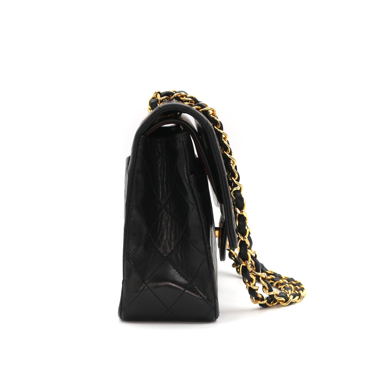 CHANEL Black Lambskin Classic Flap 25 [Used]