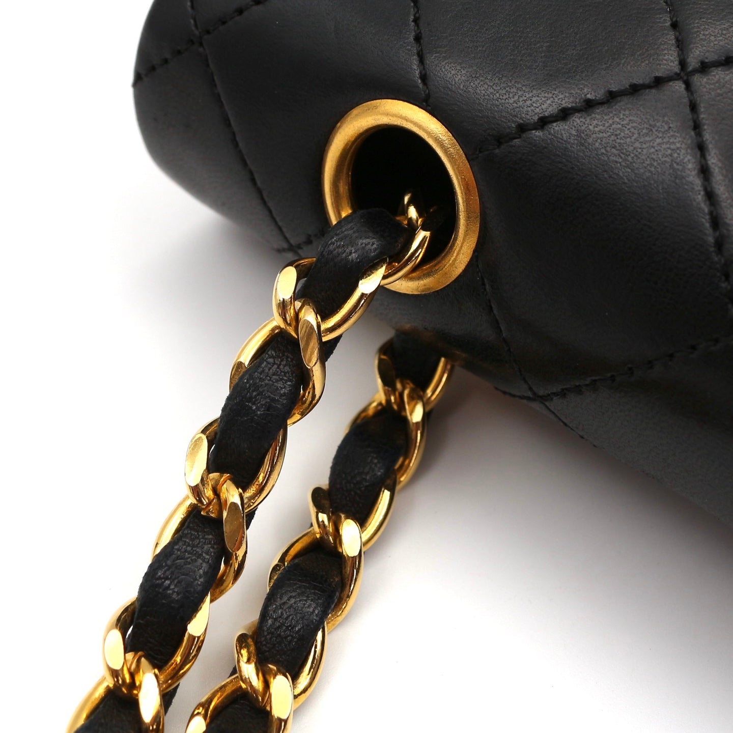 CHANEL Black Lambskin Classic Flap 25 [Used]