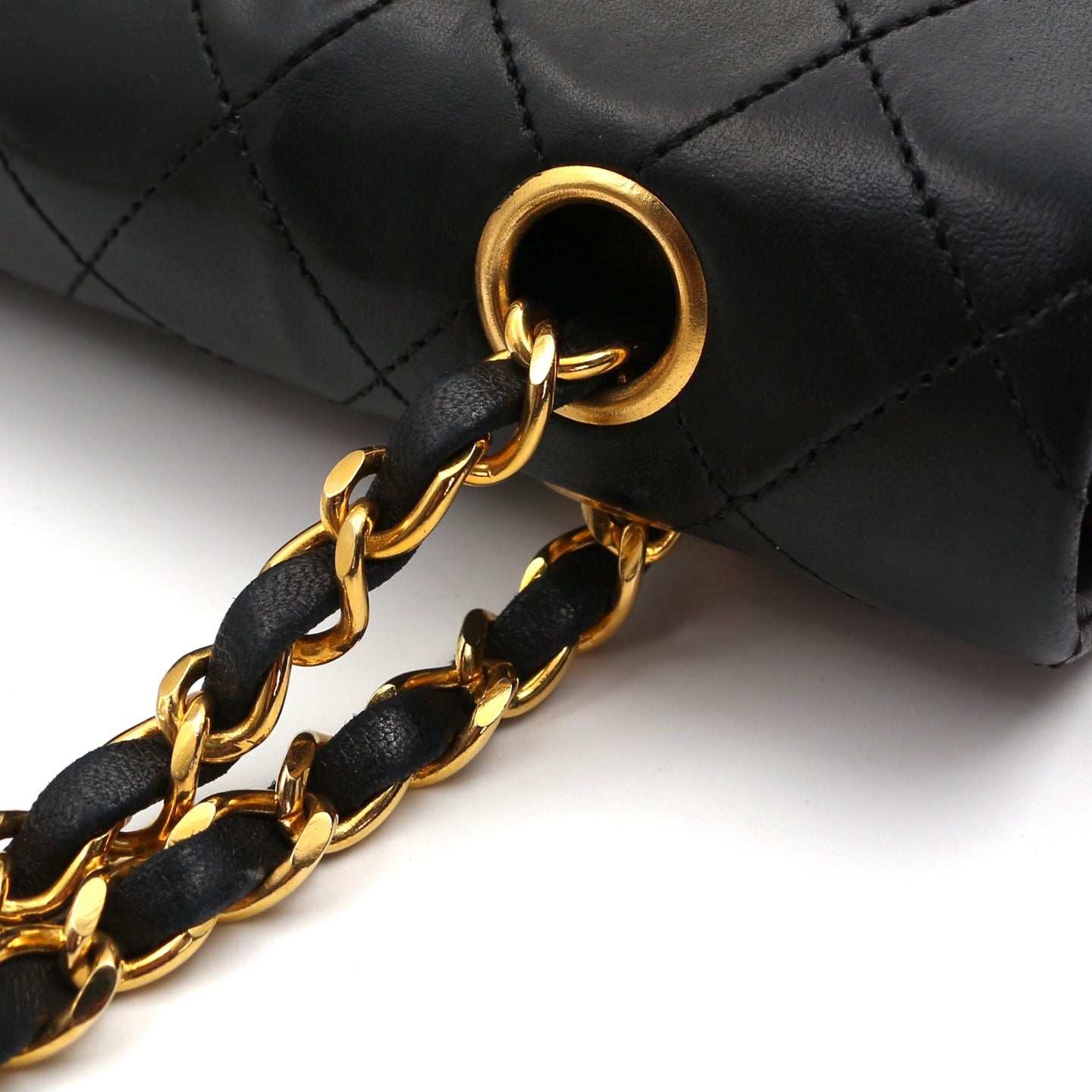 CHANEL Black Lambskin Classic Flap 25 [Used]