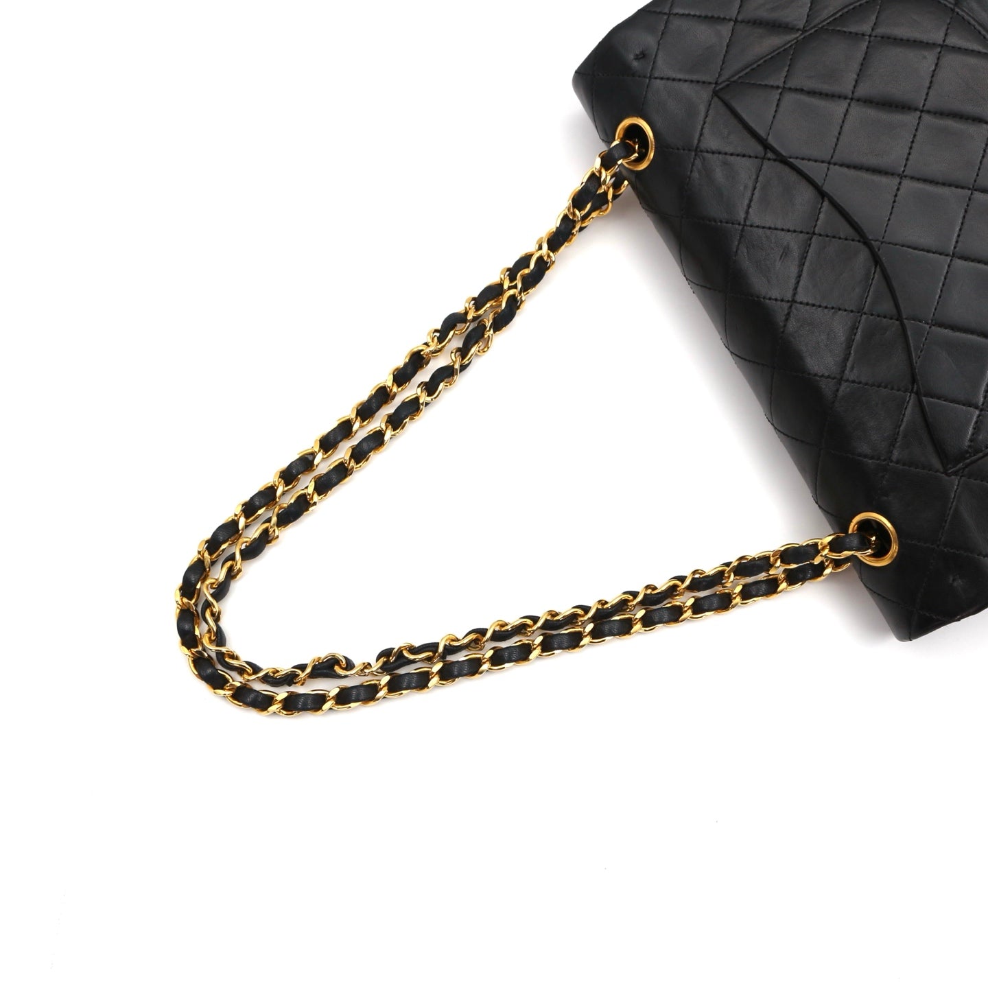 CHANEL Black Lambskin Classic Flap 25 [Used]