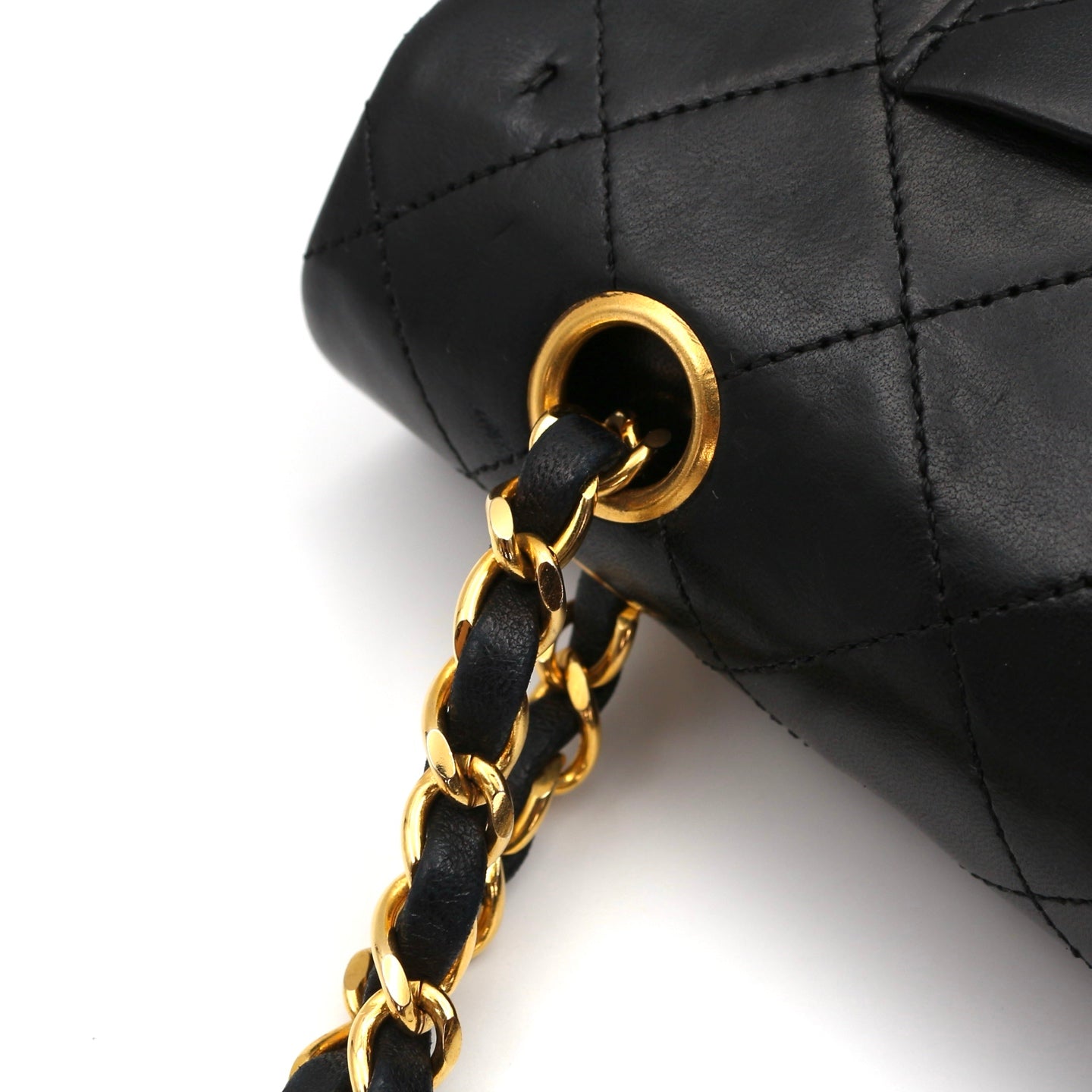 CHANEL Black Lambskin Classic Flap 25 [Used]