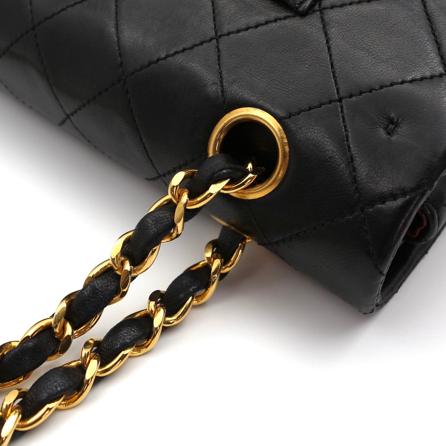 CHANEL Black Lambskin Classic Flap 25 [Used]