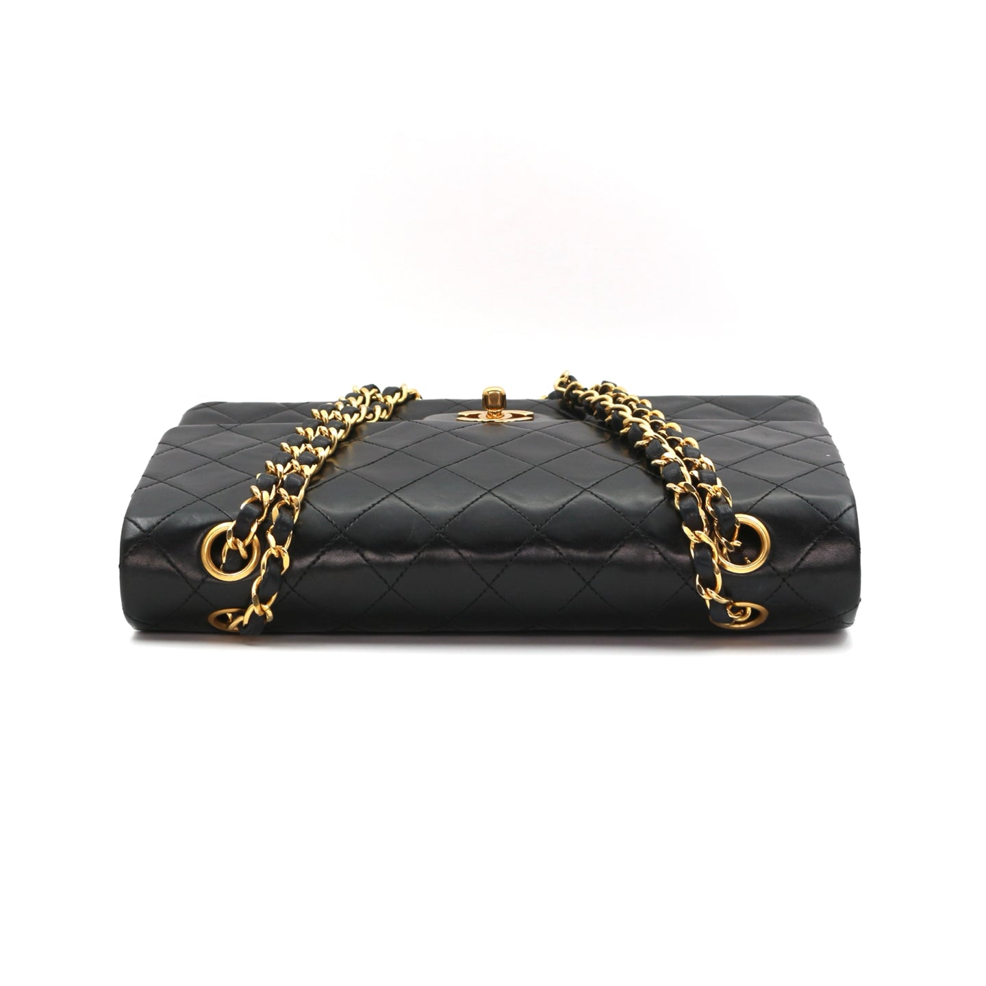 CHANEL Black Lambskin Classic Flap 25 [Used]