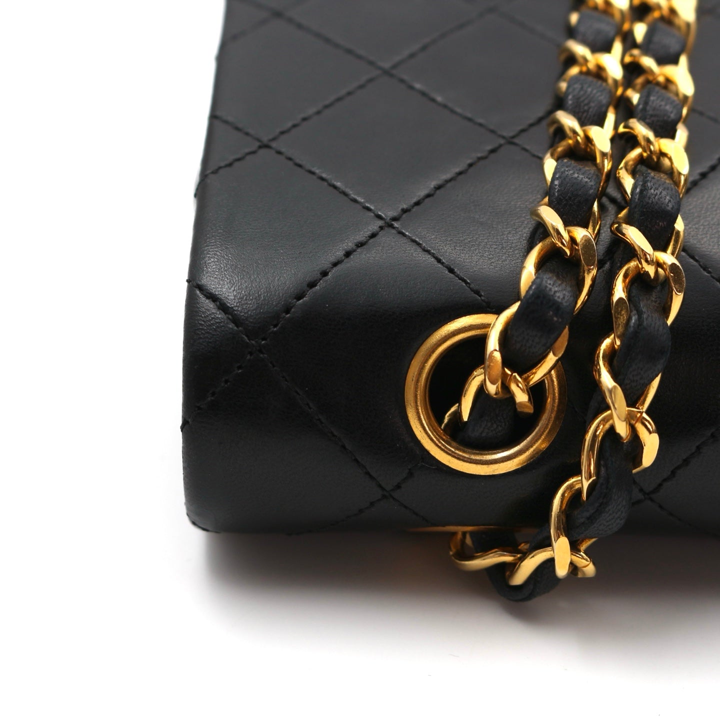 CHANEL Black Lambskin Classic Flap 25 [Used]