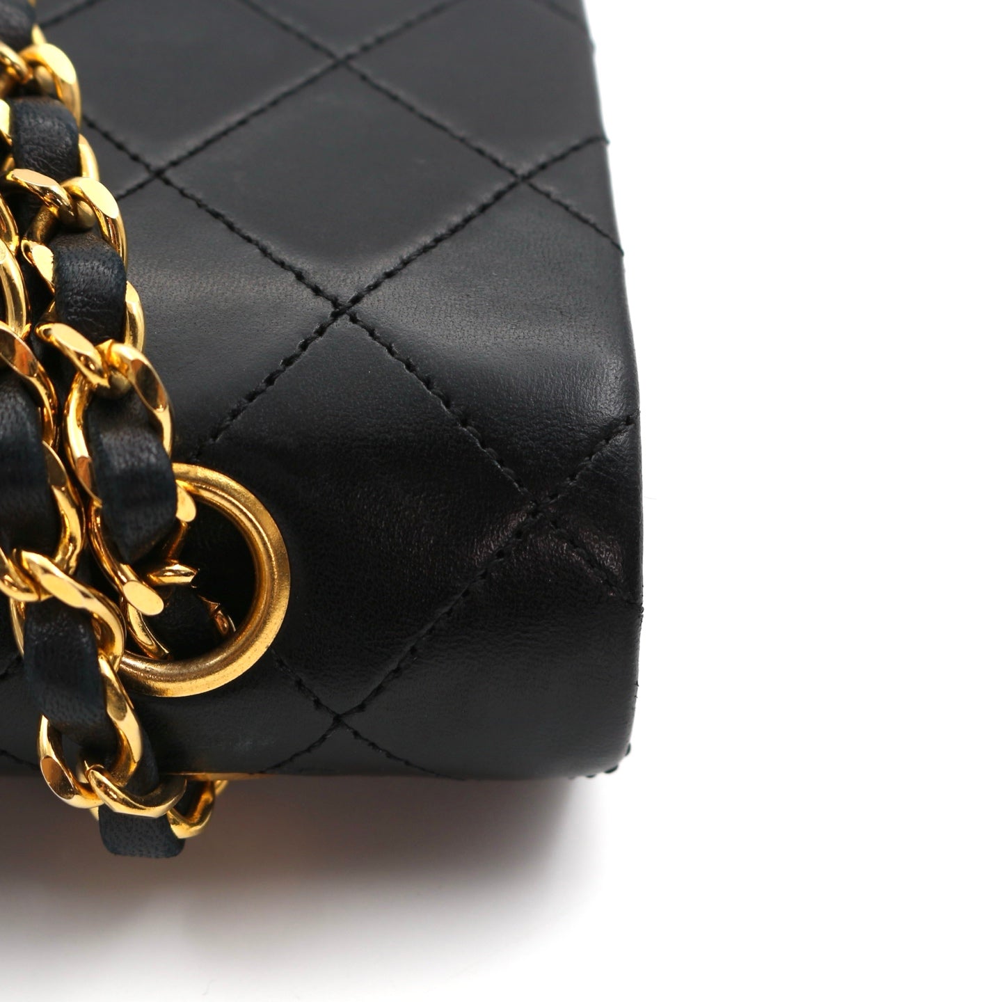 CHANEL Black Lambskin Classic Flap 25 [Used]
