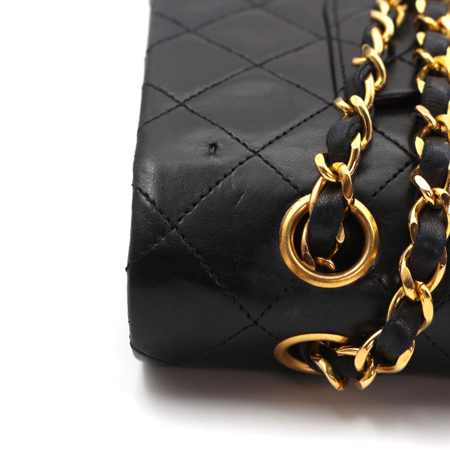CHANEL Black Lambskin Classic Flap 25 [Used]