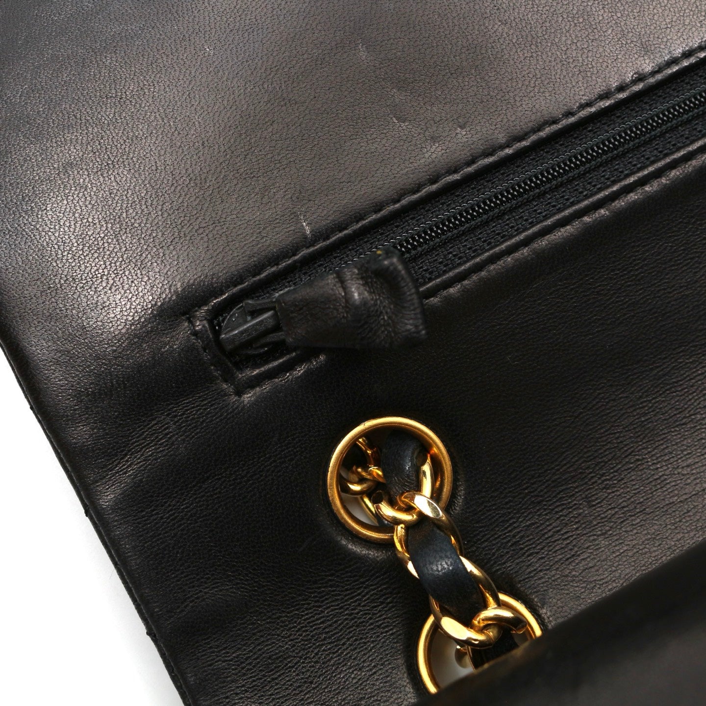 CHANEL Black Lambskin Classic Flap 25 [Used]