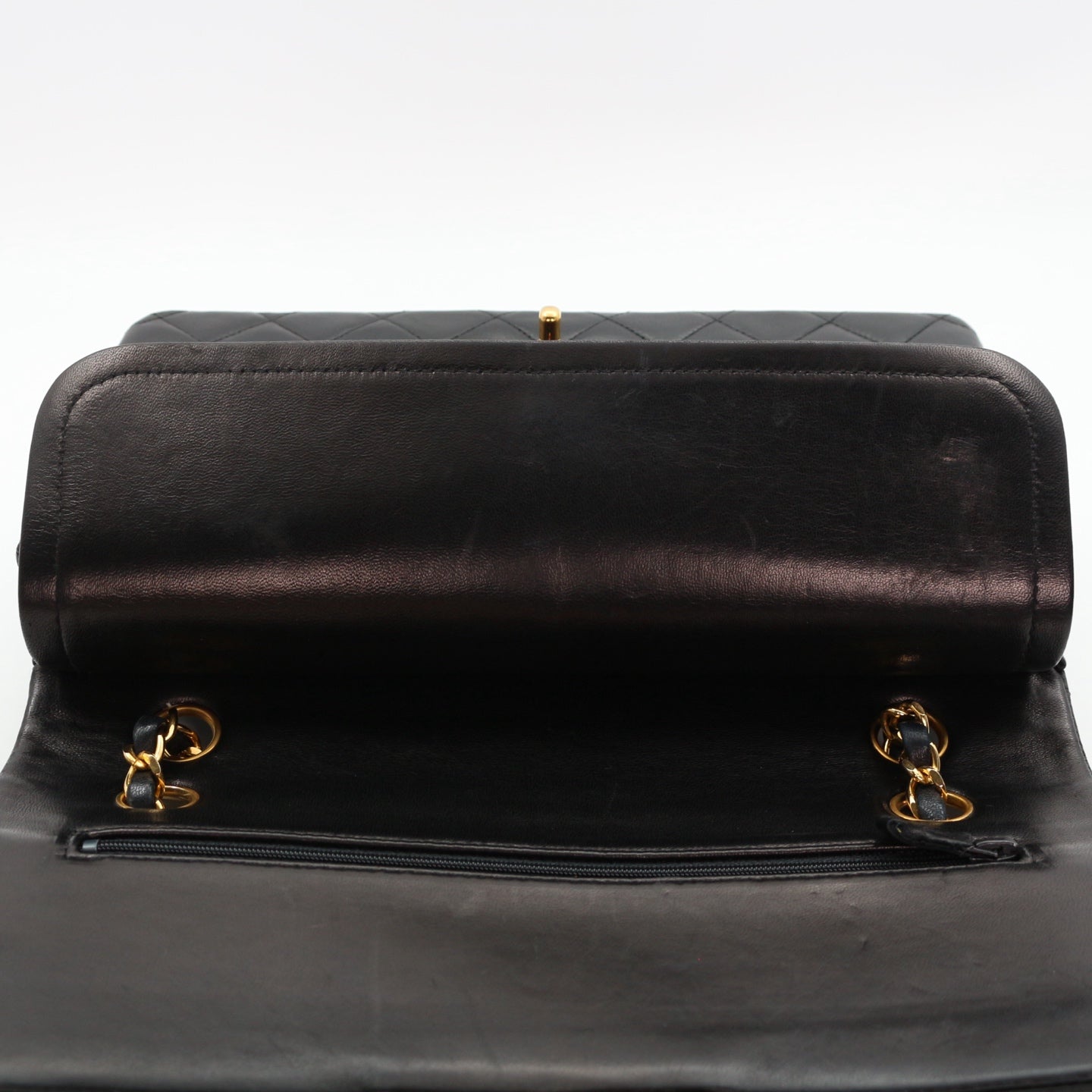 CHANEL Black Lambskin Classic Flap 25 [Used]