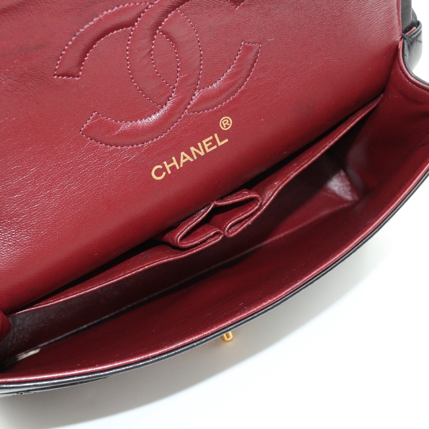 CHANEL Black Lambskin Classic Flap 25 [Used]
