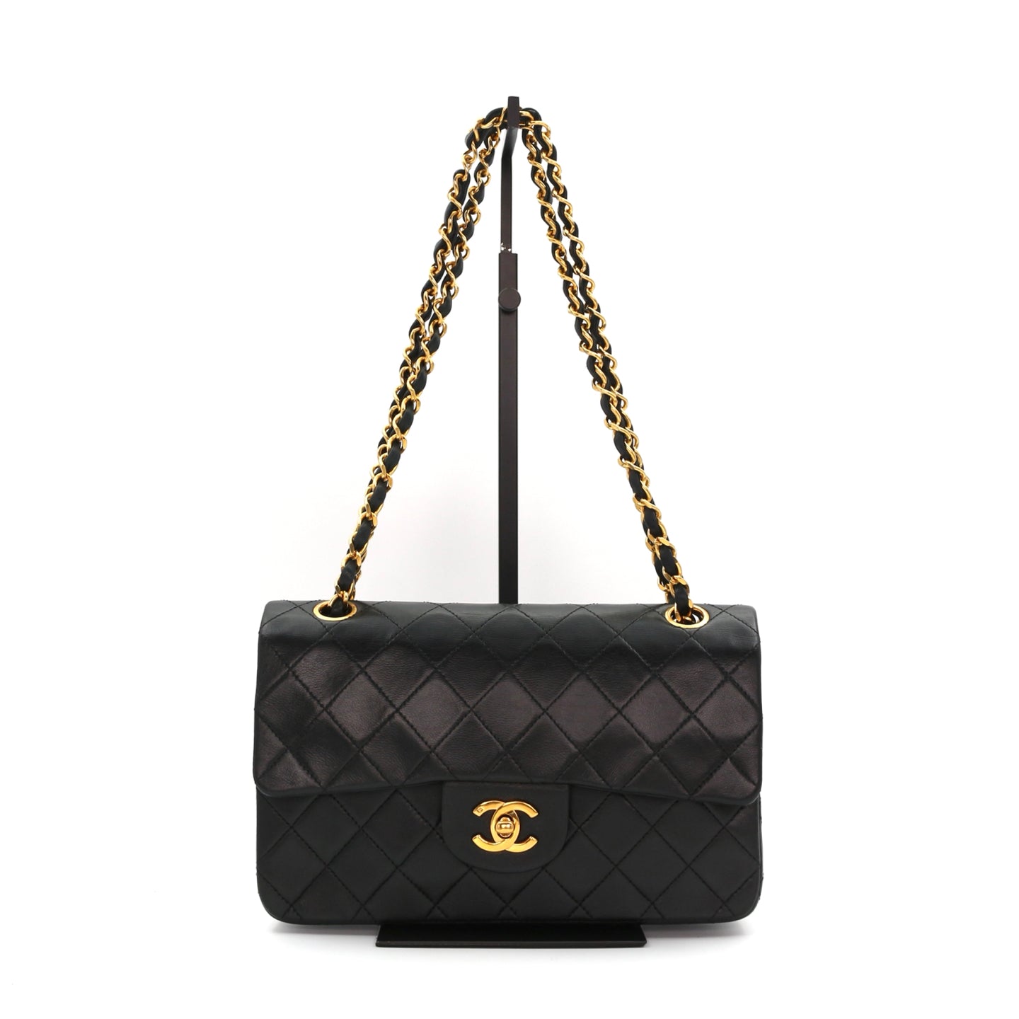 CHANEL Black Lambskin Classic Flap 23 [Used]