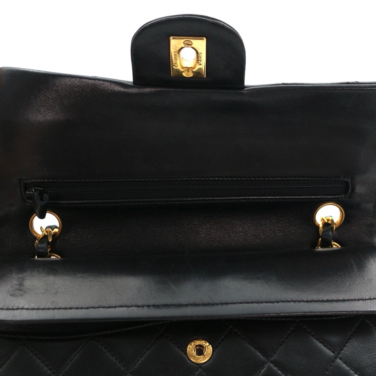 CHANEL Black Lambskin Classic Flap 23 [Used]