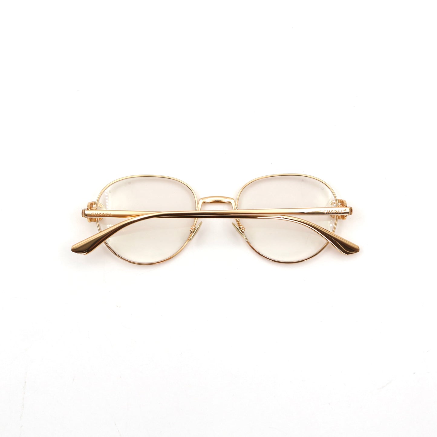 CHANEL Gold Trim CC Logo Optical Glasses [New]