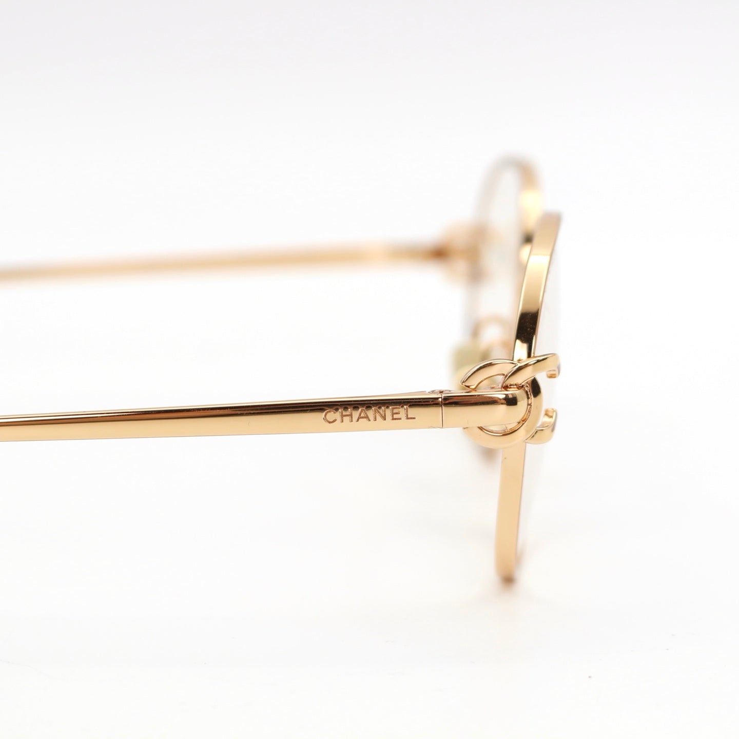 CHANEL Gold Trim CC Logo Optical Glasses [New]