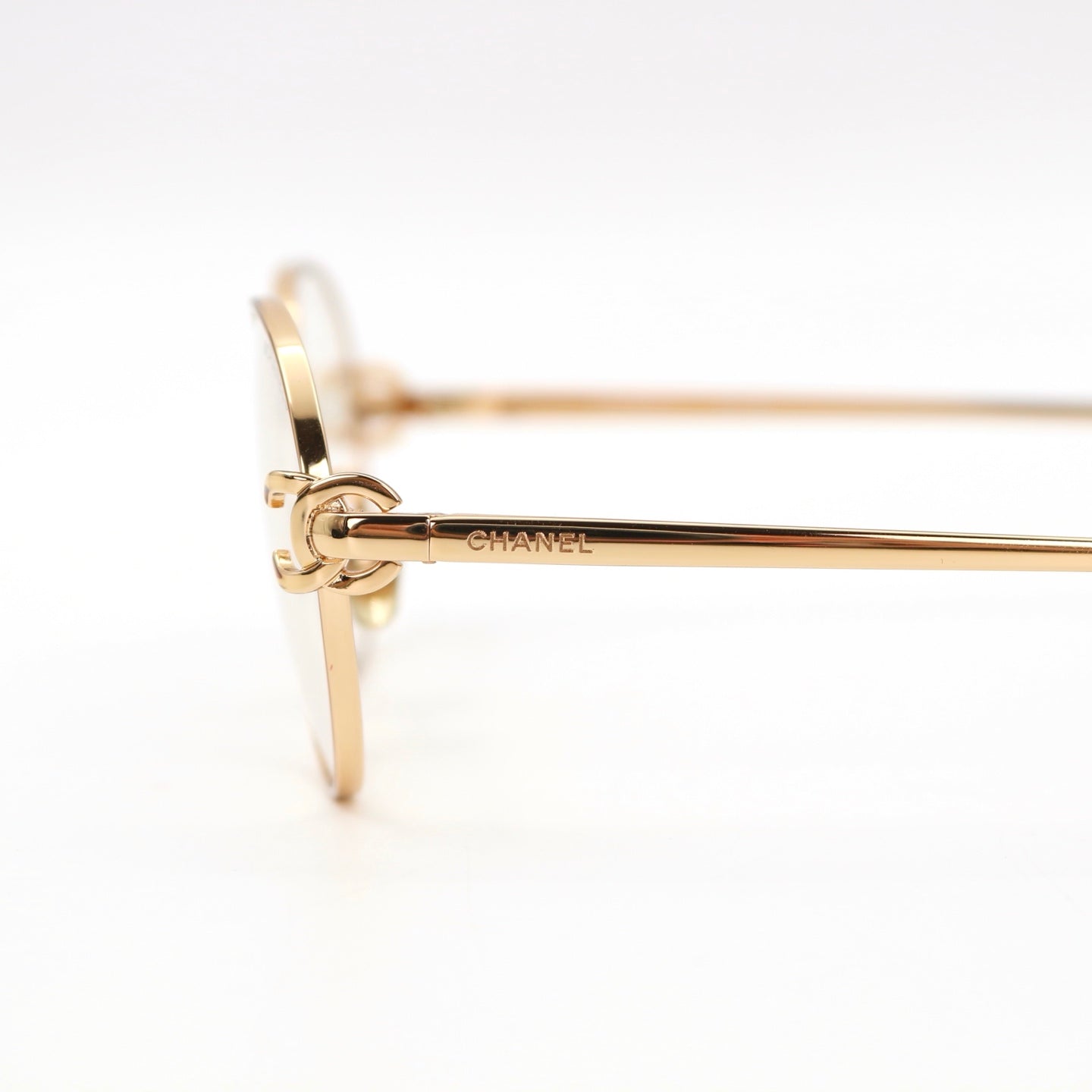 CHANEL Gold Trim CC Logo Optical Glasses [New]