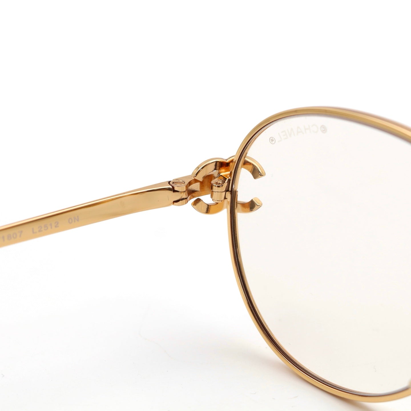 CHANEL Gold Trim CC Logo Optical Glasses [New]