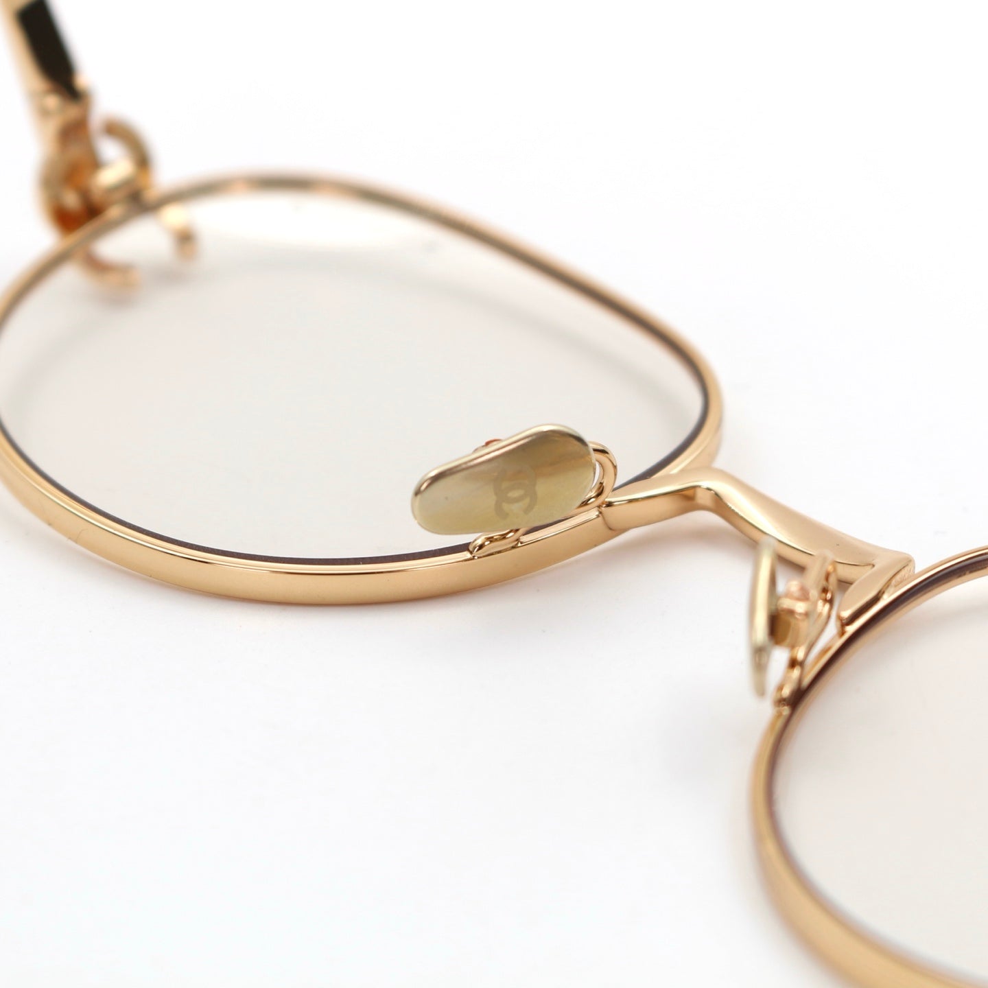 CHANEL Gold Trim CC Logo Optical Glasses [New]