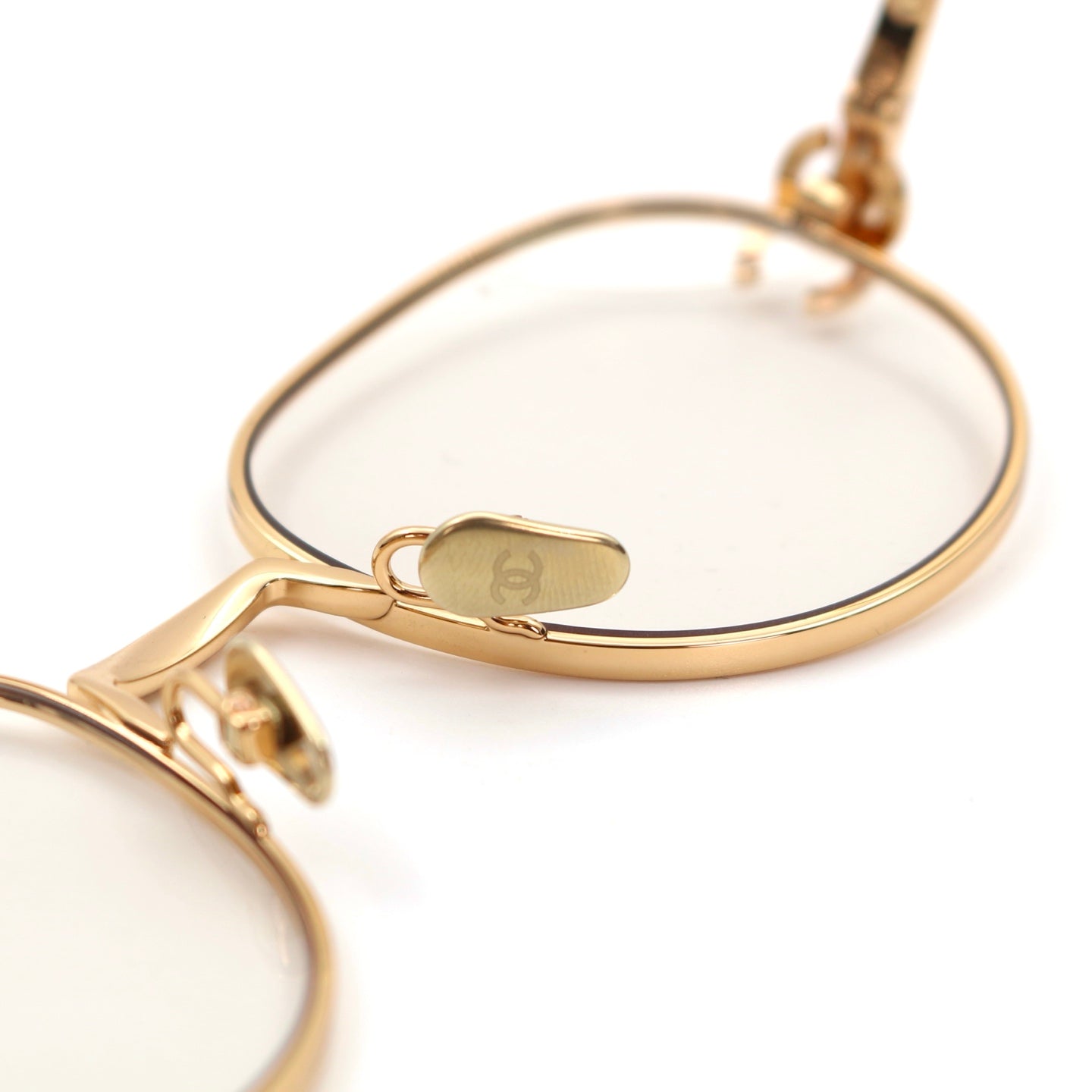 CHANEL Gold Trim CC Logo Optical Glasses [New]