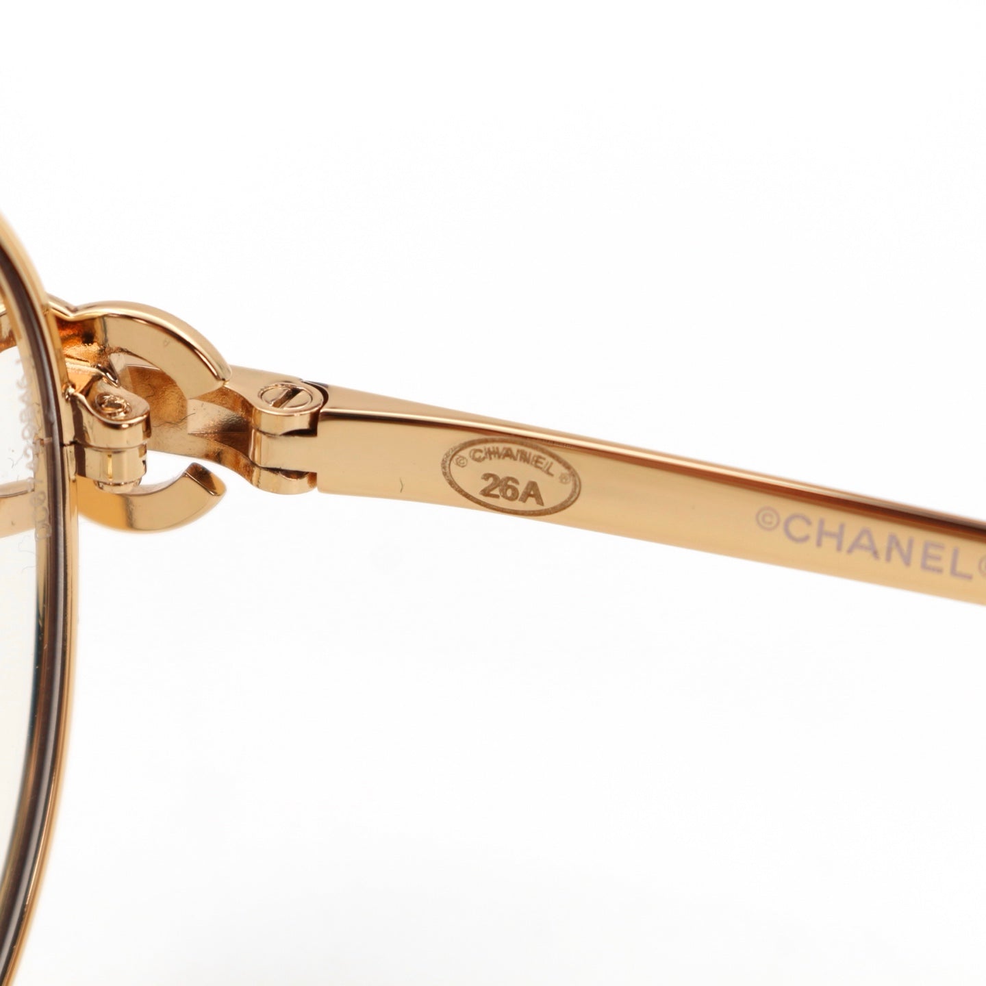 CHANEL Gold Trim CC Logo Optical Glasses [New]