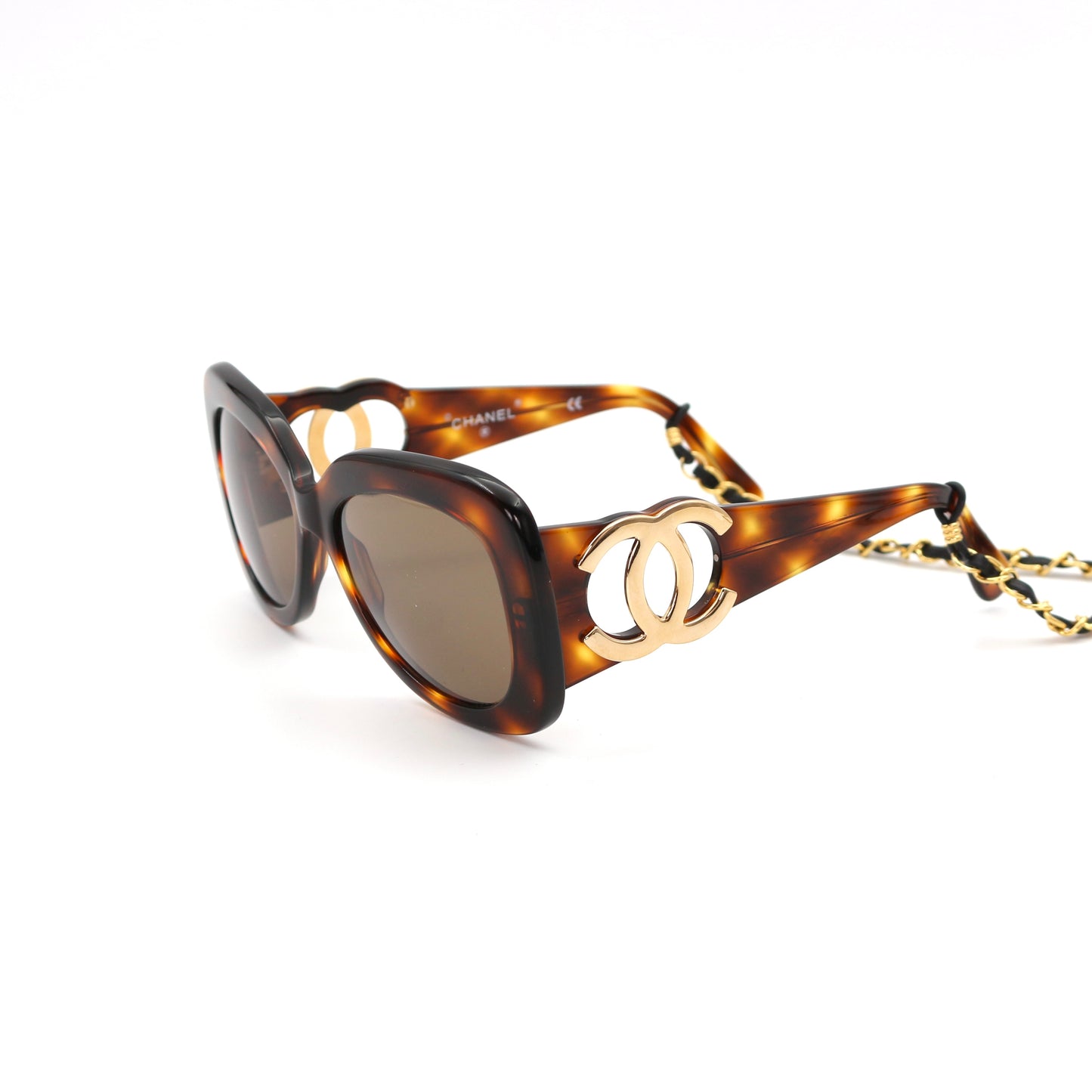 CHANEL Tortoiseshell CC Sunglasses [Used]