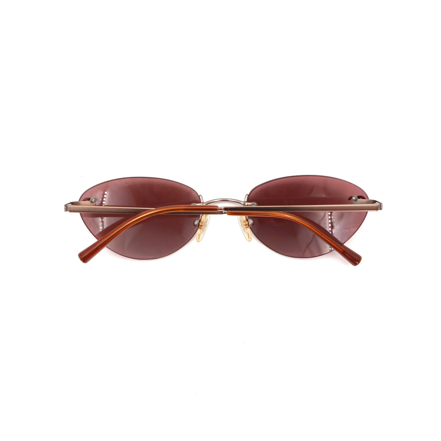 CHANEL Berry Pink Rimless CC Logo Sunglasses [Used]