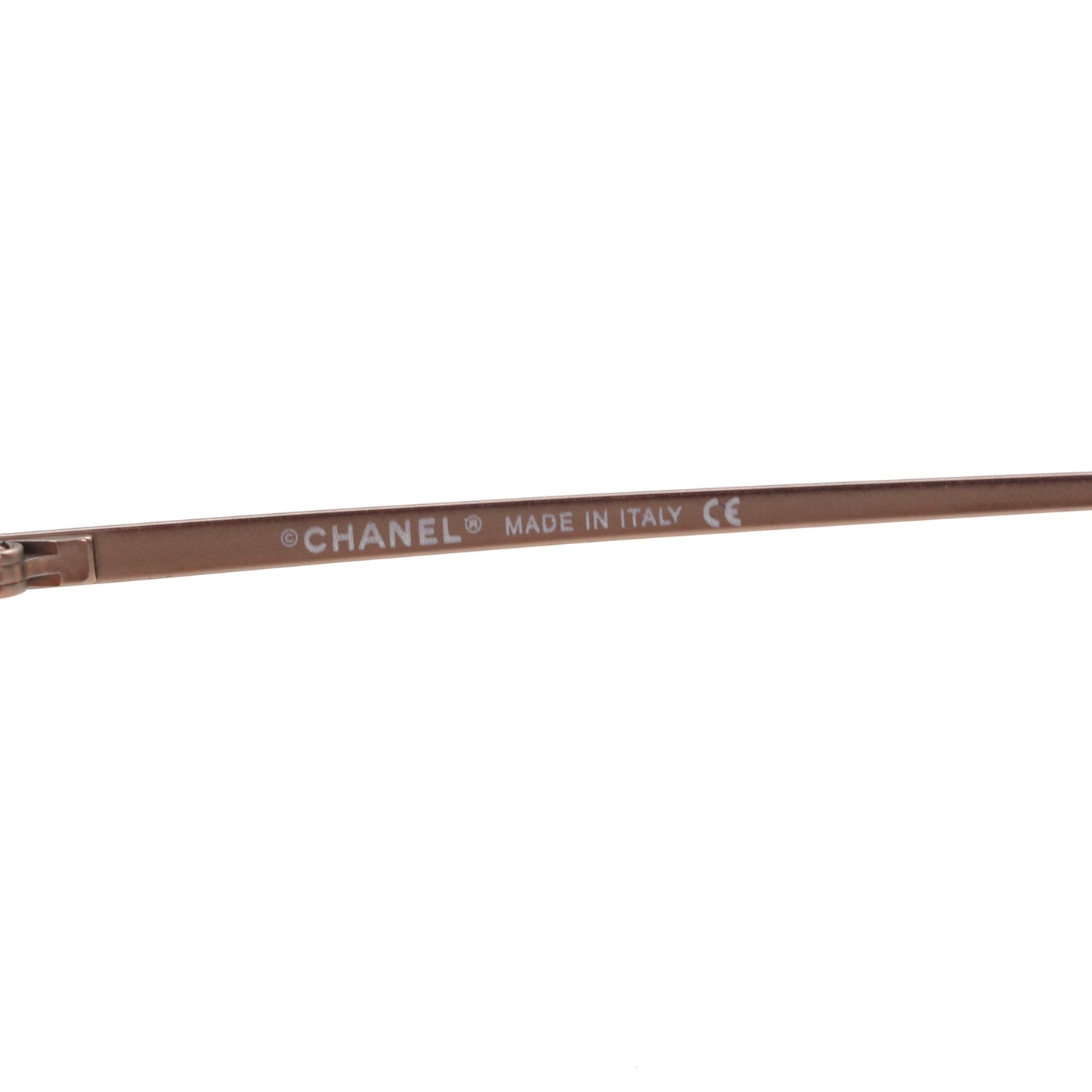 CHANEL Apricot Rimless Cat-Eye CC Logo Sunglasses [Used]
