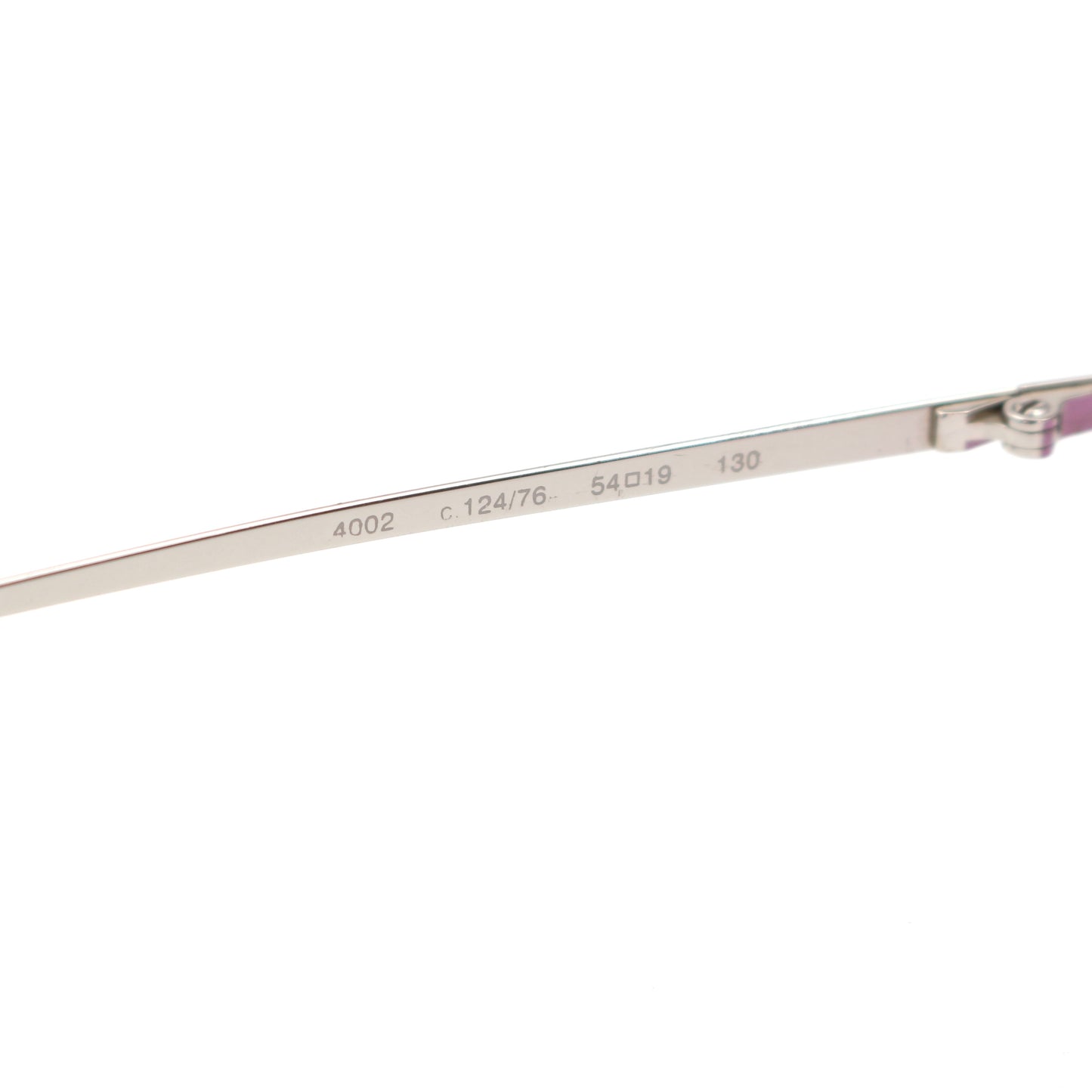 CHANEL Orchid Purple CC Logo Rimless Sunglasses [Used]