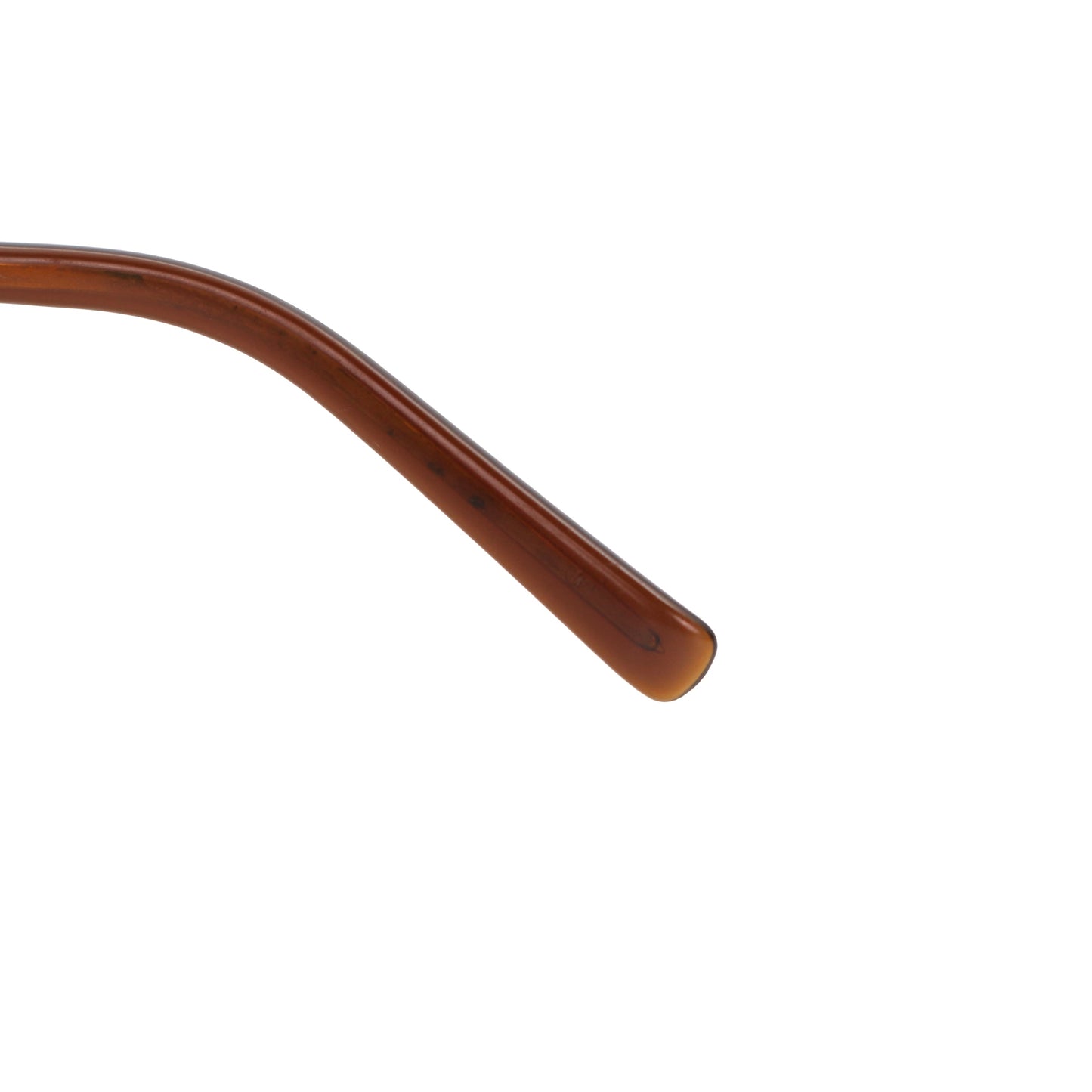 CHANEL Dark Brown Crystal CC Logo Rimless Sunglasses [Used]