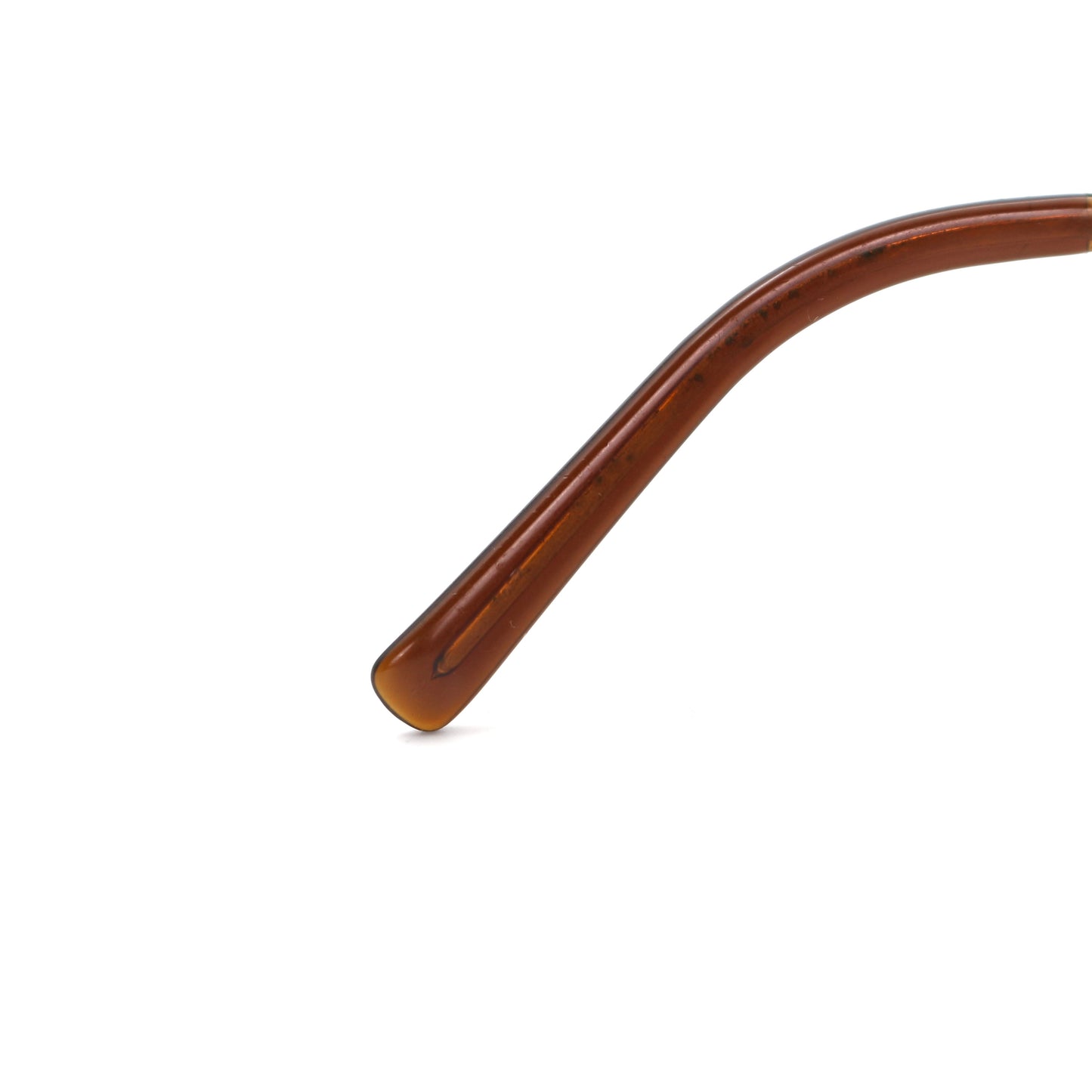 CHANEL Dark Brown Crystal CC Logo Rimless Sunglasses [Used]