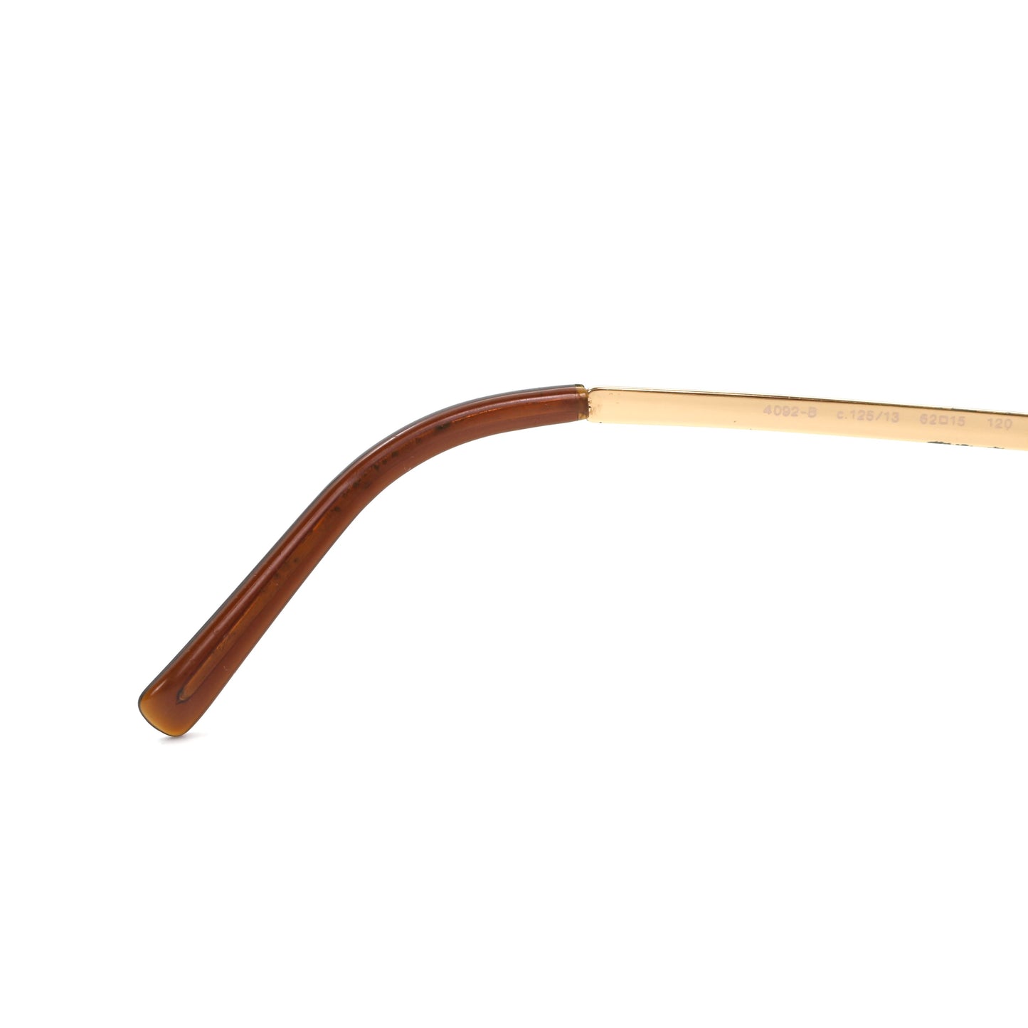 CHANEL Dark Brown Crystal CC Logo Rimless Sunglasses [Used]