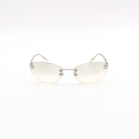 CHANEL Sports Line Smoke Grey Rimless Cat-Eye Sunglasses [Used]