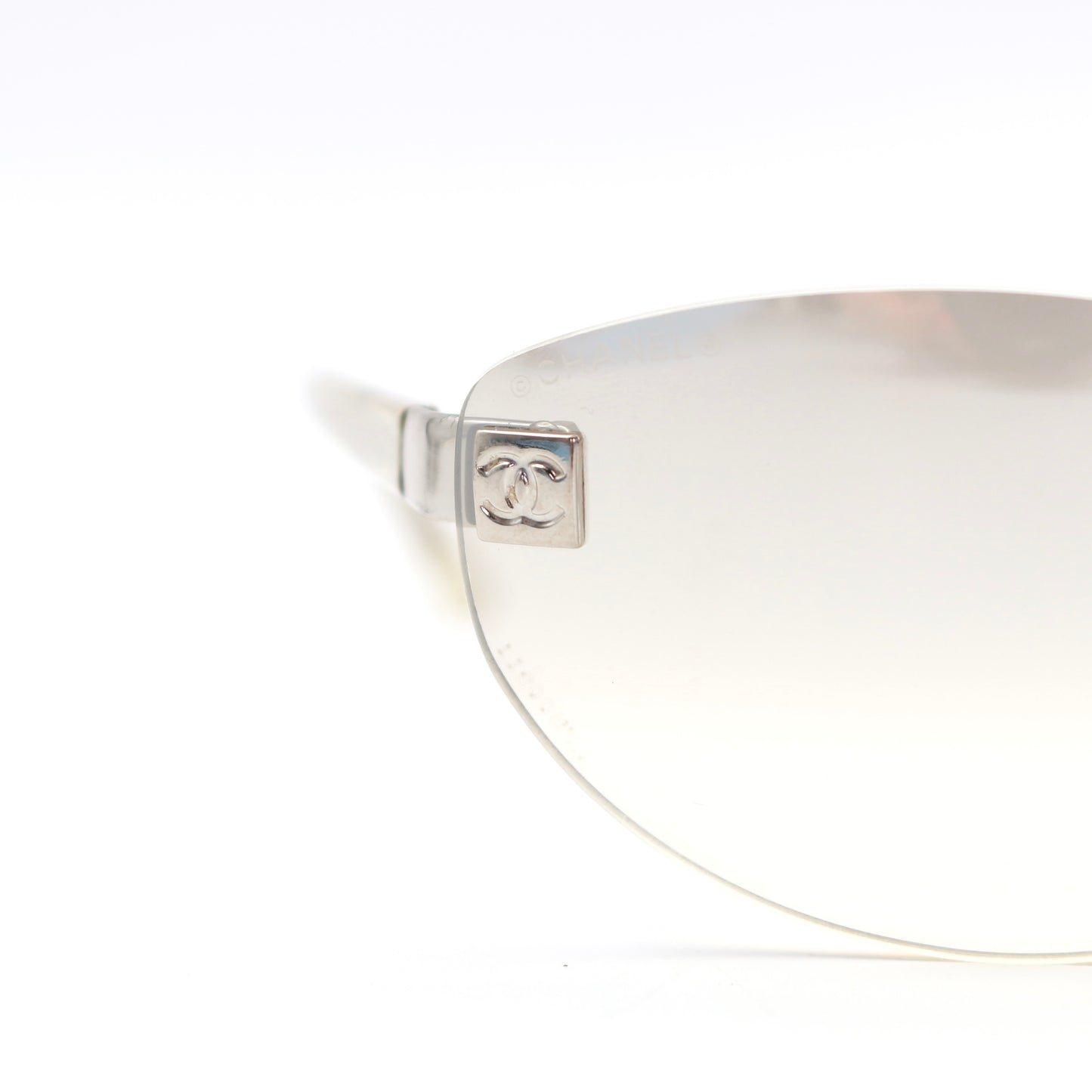 CHANEL Sports Line Smoke Grey Rimless Cat-Eye Sunglasses [Used]